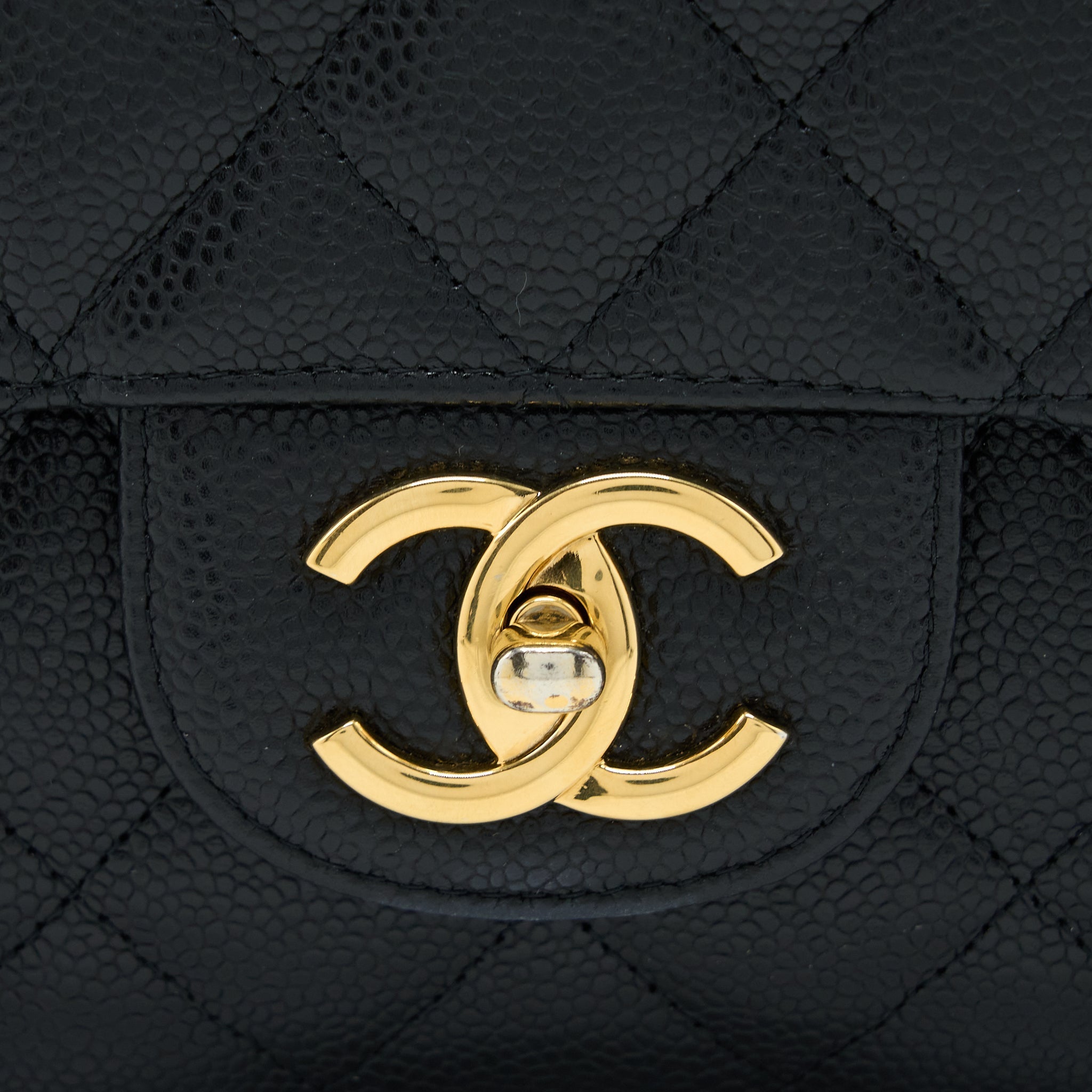 Chanel Maxi Classic Double Flap Bag Caviar Black