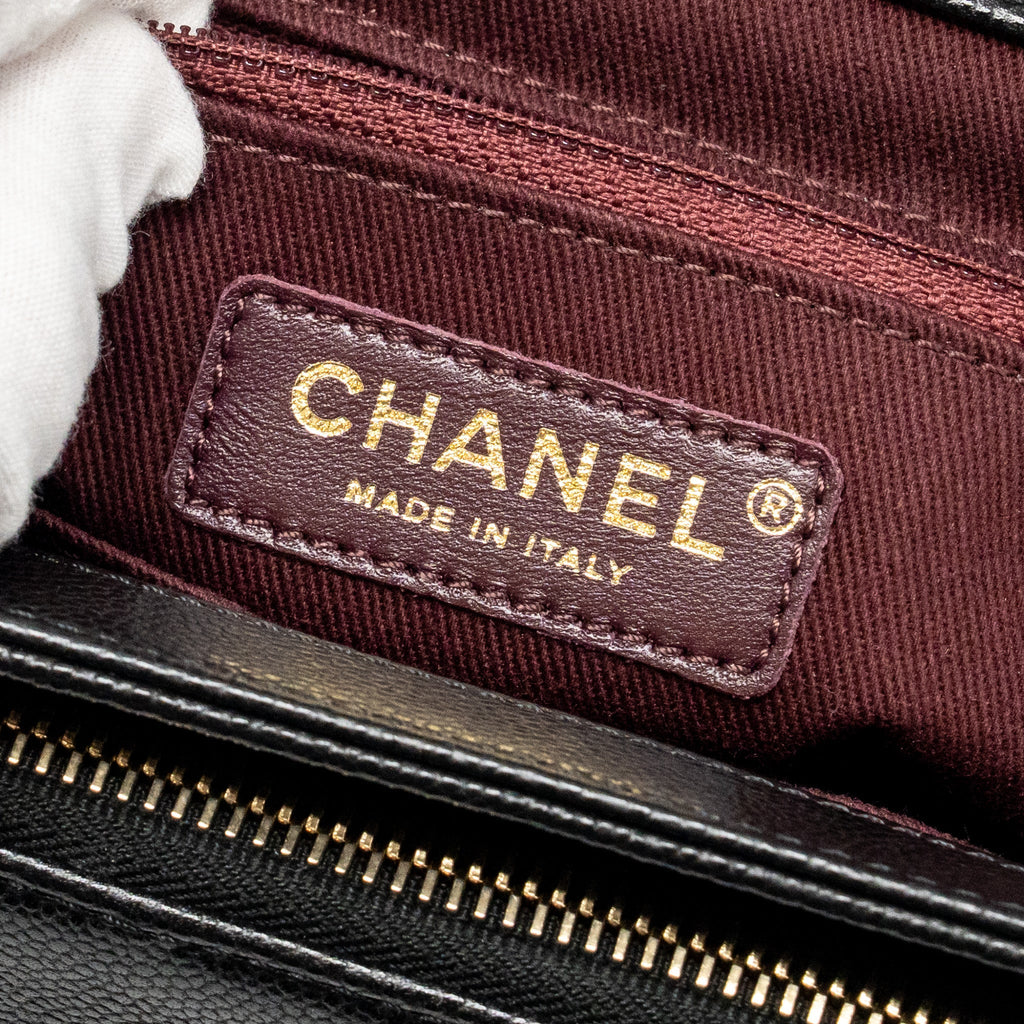 Chanel Small Business Affinity Caviar Black L