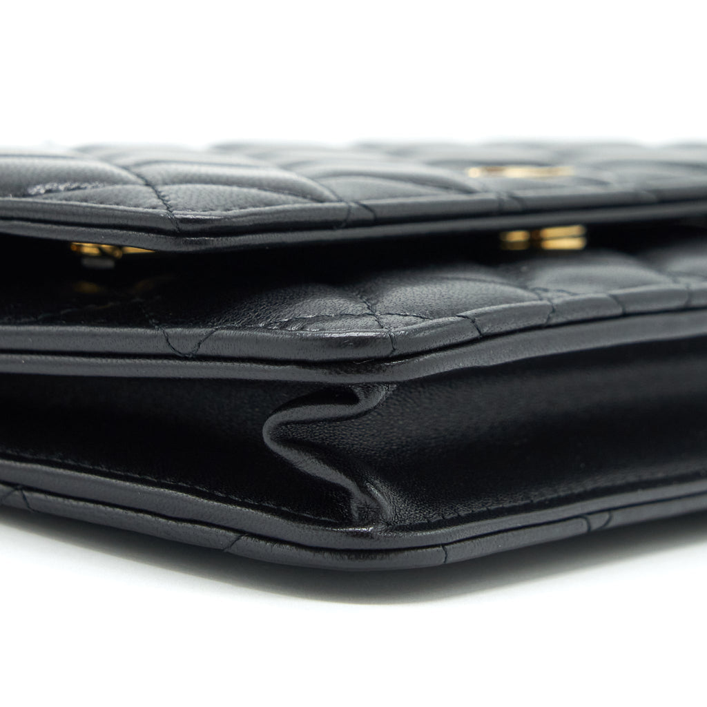Chanel Classic Wallet On Chains Lambskin Black