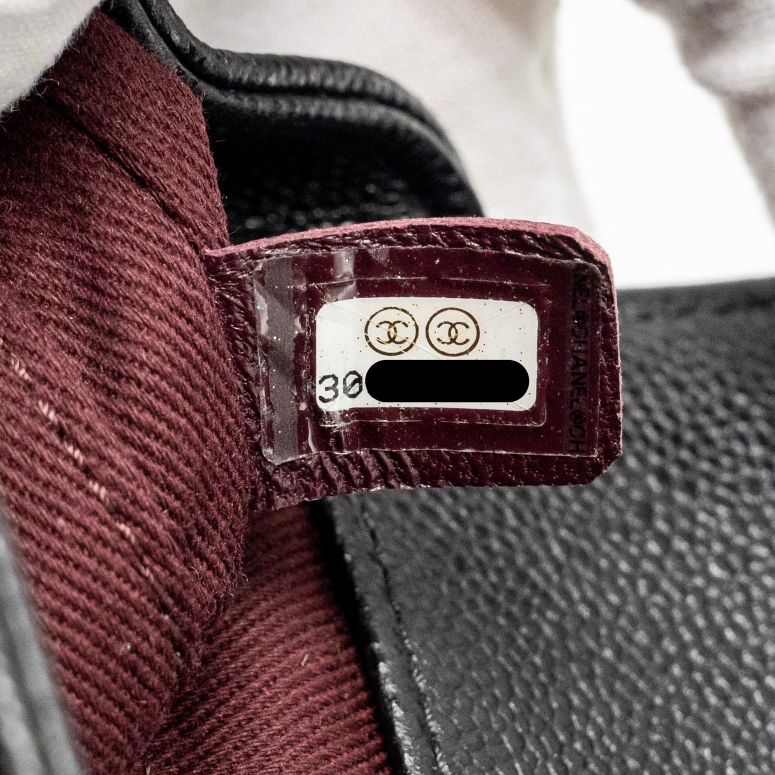 Chanel Small Business Affinity Caviar Black L