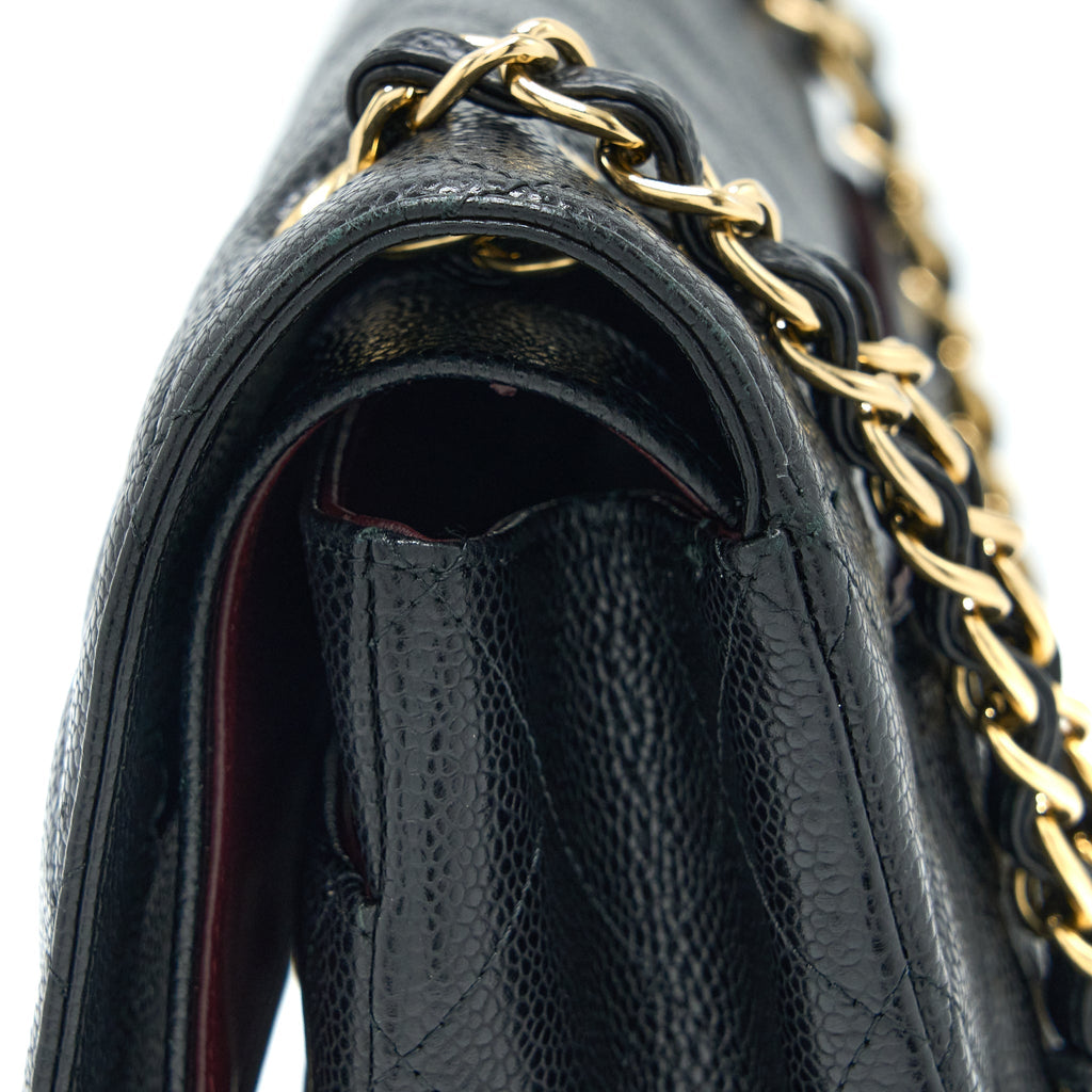 Chanel Maxi Classic Double Flap Bag Caviar Black