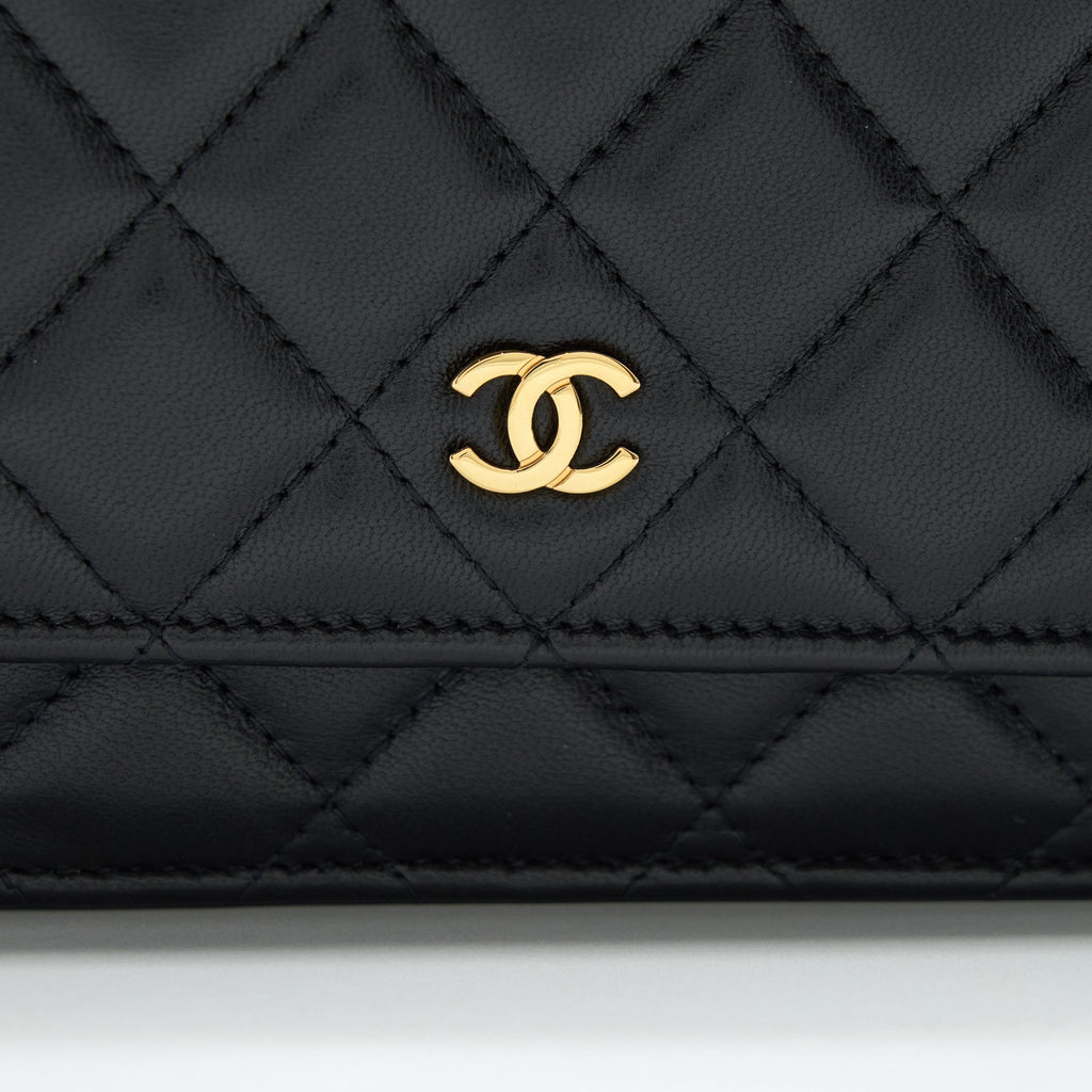 Chanel Classic Wallet On Chains Lambskin Black