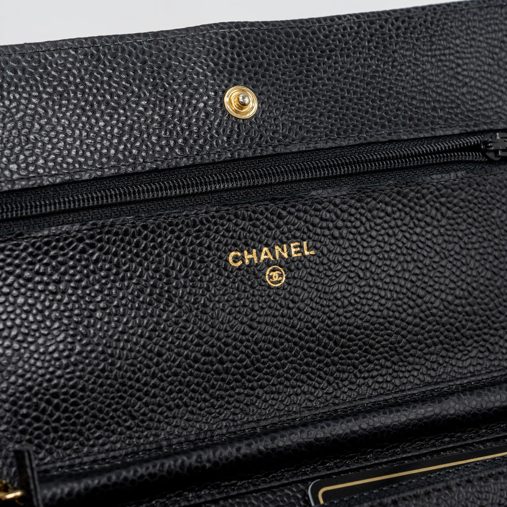 Chanel Classic Wallet On Chain Black Caviar Black