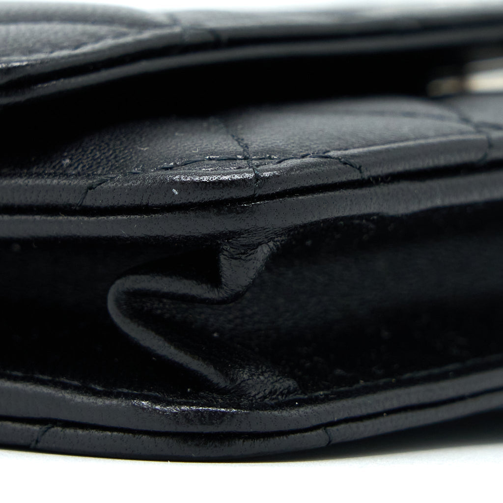 Chanel Classic Wallet on Chain Lambskin Black  (Microchip)