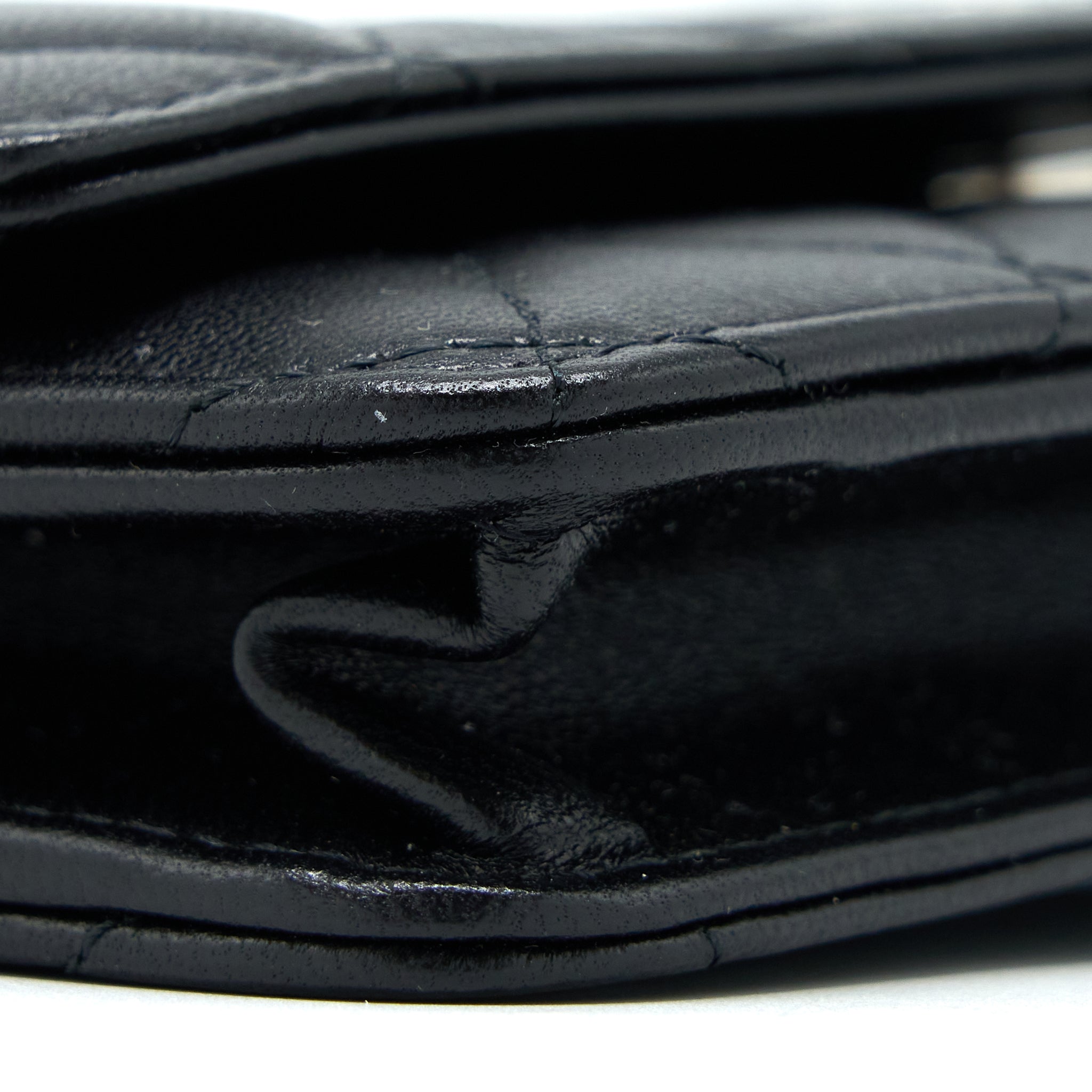 Chanel Classic Wallet on Chain Lambskin Black  (Microchip)