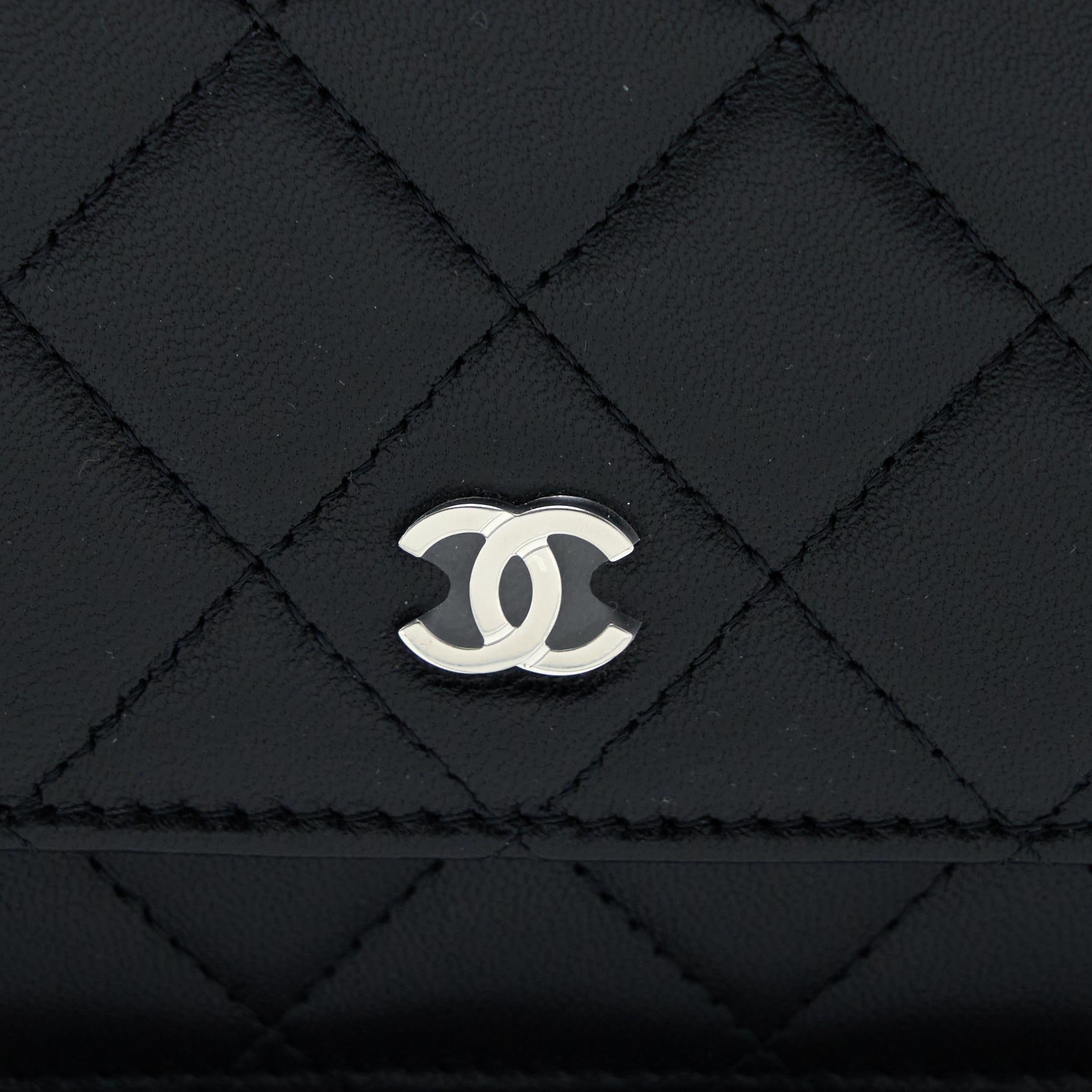 Chanel Classic Wallet on Chain Lambskin Black  (Microchip)