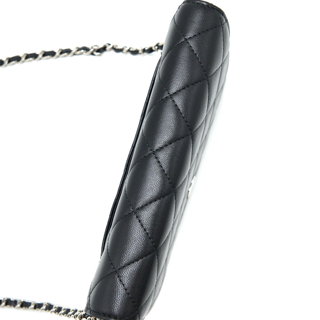 Chanel Classic Wallet on Chain Lambskin Black  (Microchip)
