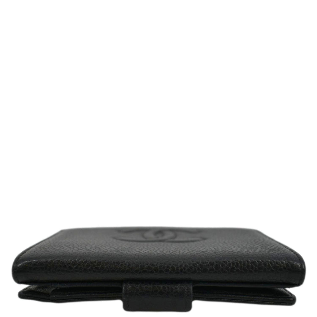 CHANEL Timeless CC Flap Caviar Leather Wallet Black