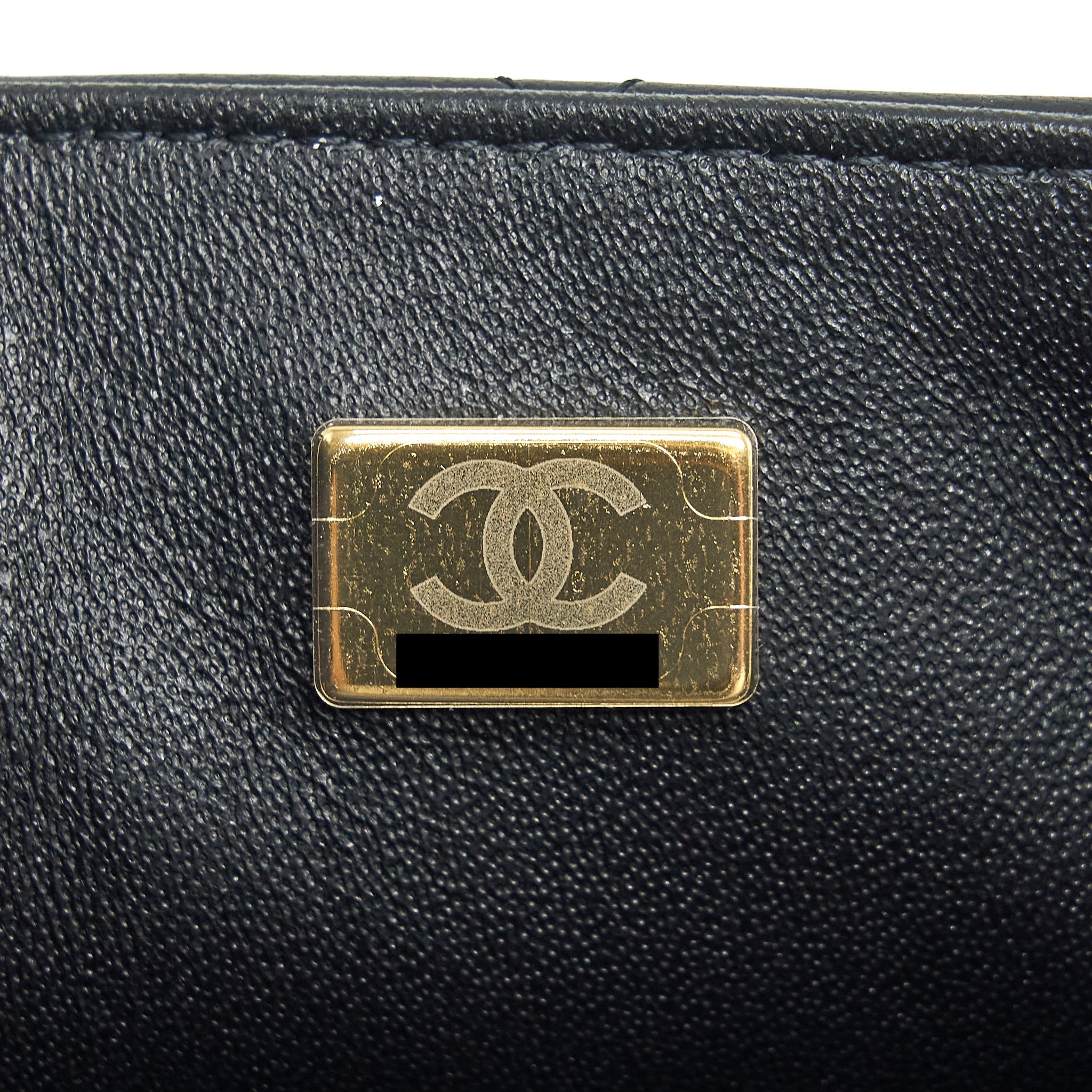 Chanel Mini Square Flap Bag Lambskin Black L