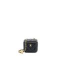 Chanel Pearl Crush Mini Vanity Case Lambskin Black L