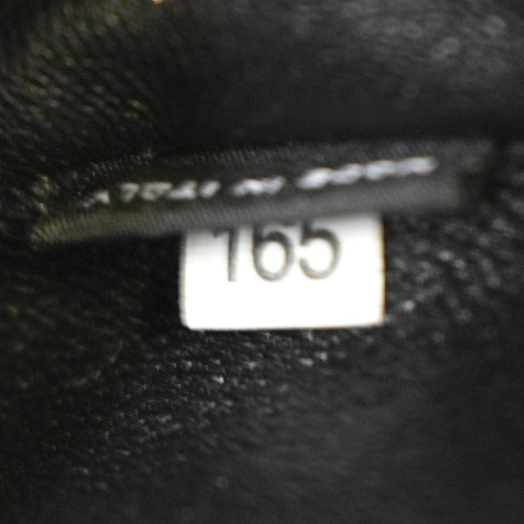 PRADA Arque Leather Shoulder Bag Black