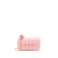 Chanel Camellia Mini Flap Bag Lambskin Pink