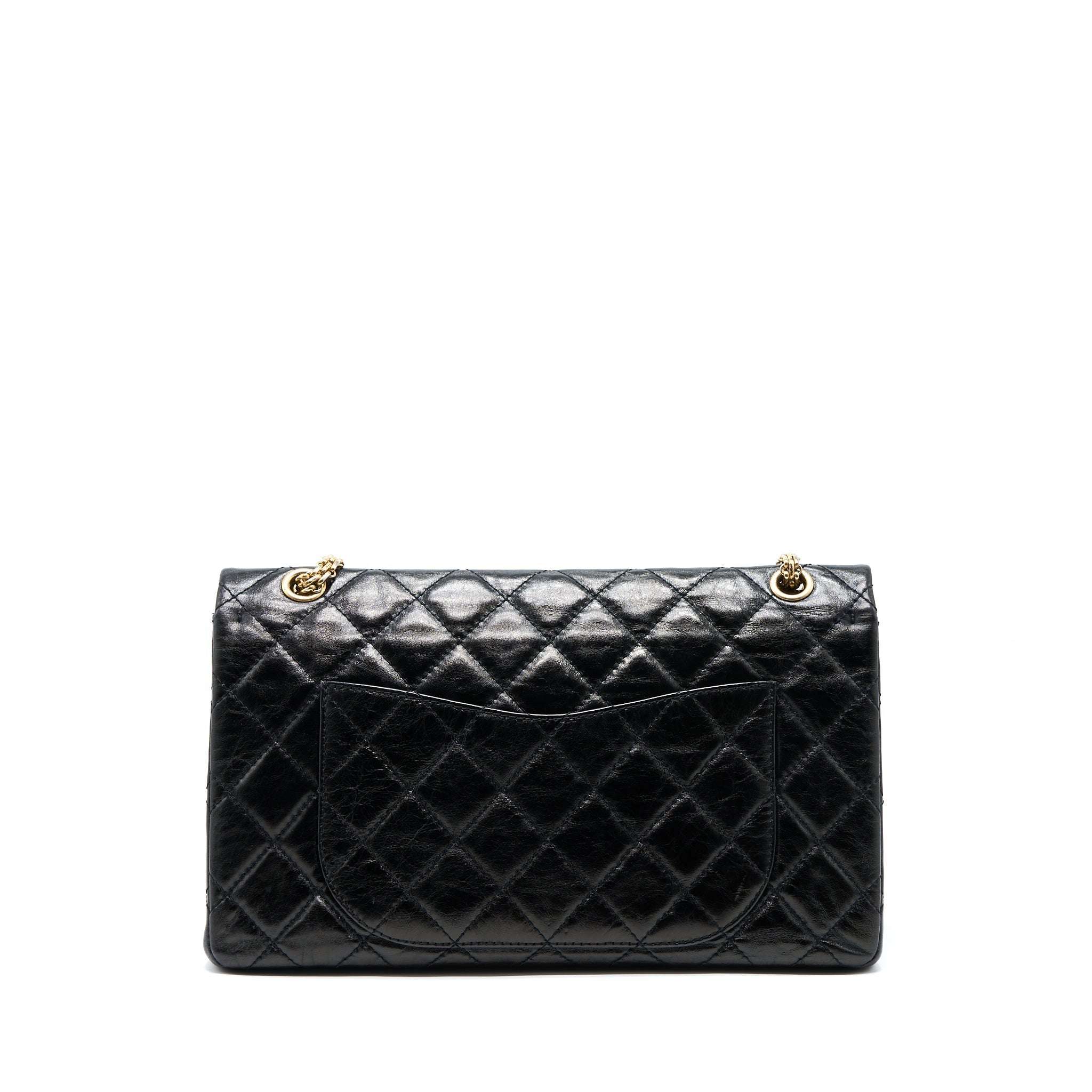 Chanel 2.55 Reissue 227 Shiny Aged Calfskin Black