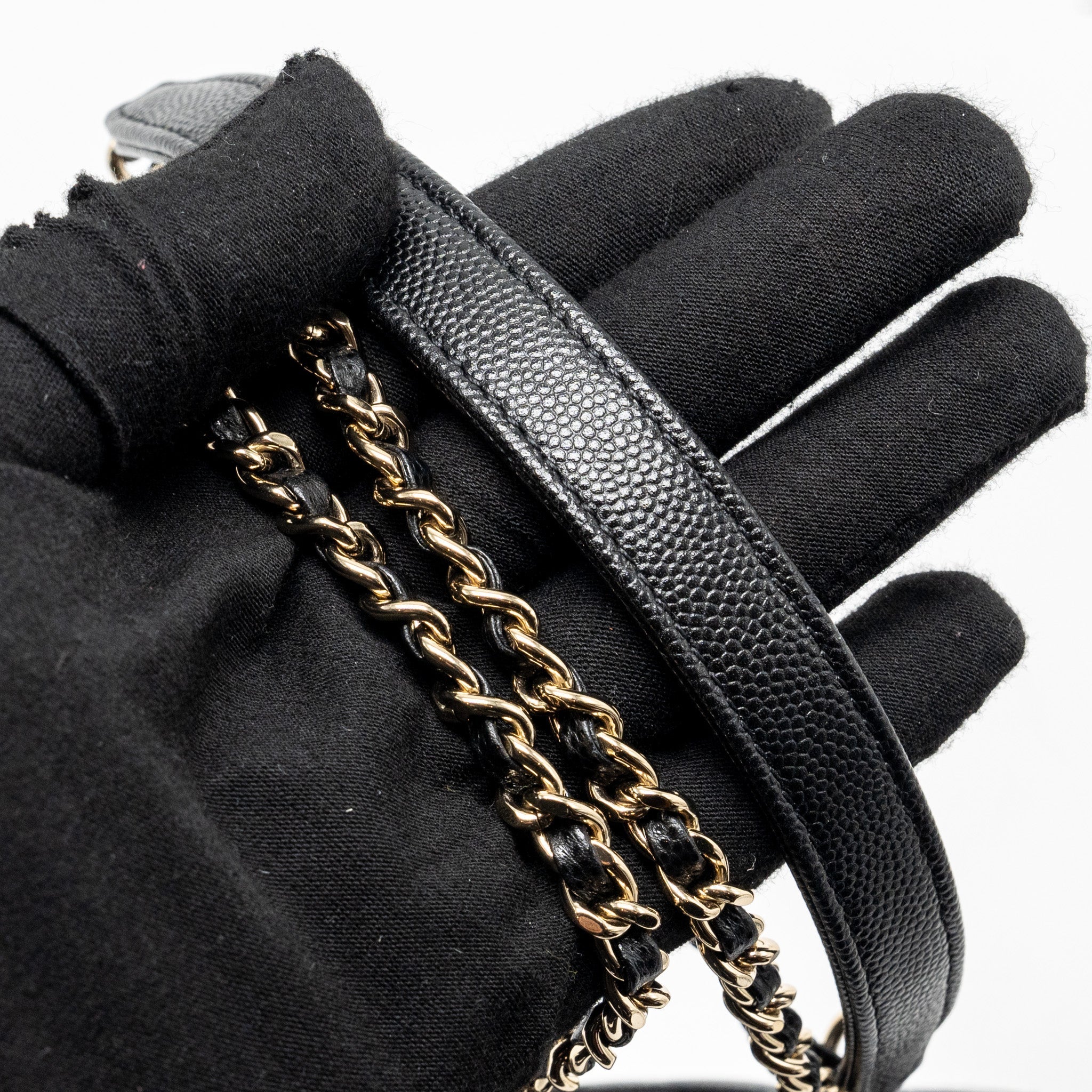 Chanel Small COCO Handle Caviar Black L (Microchip)
