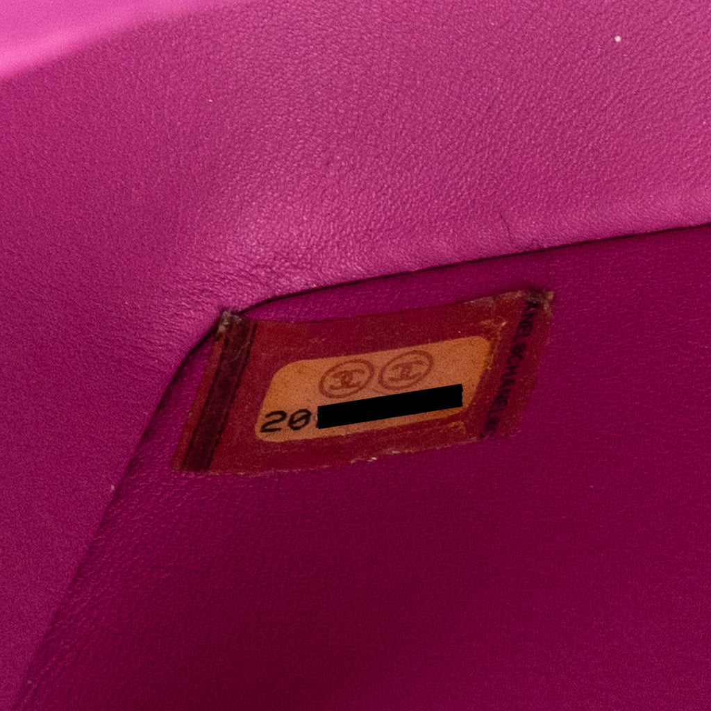 Chanel Medium Boy Bag Python Pink Brushed