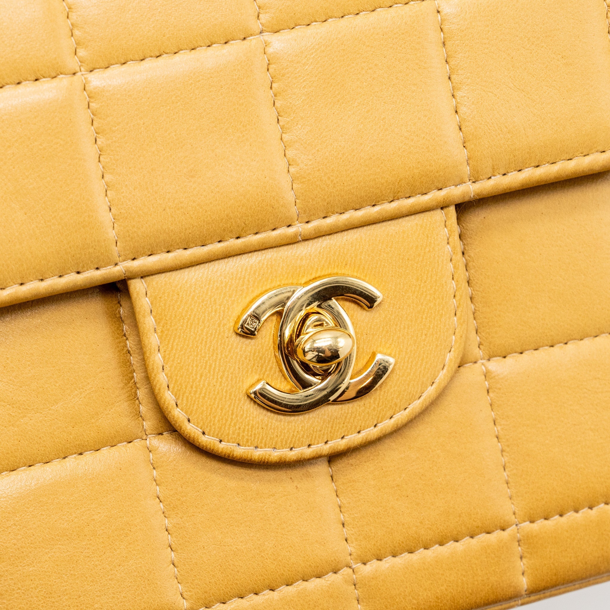 Chanel Vintage Flap Bag Dark Beige