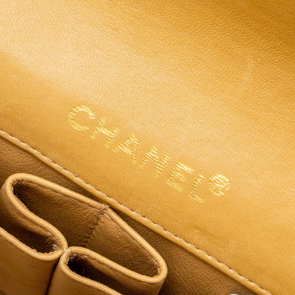 Chanel Vintage Flap Bag Dark Beige