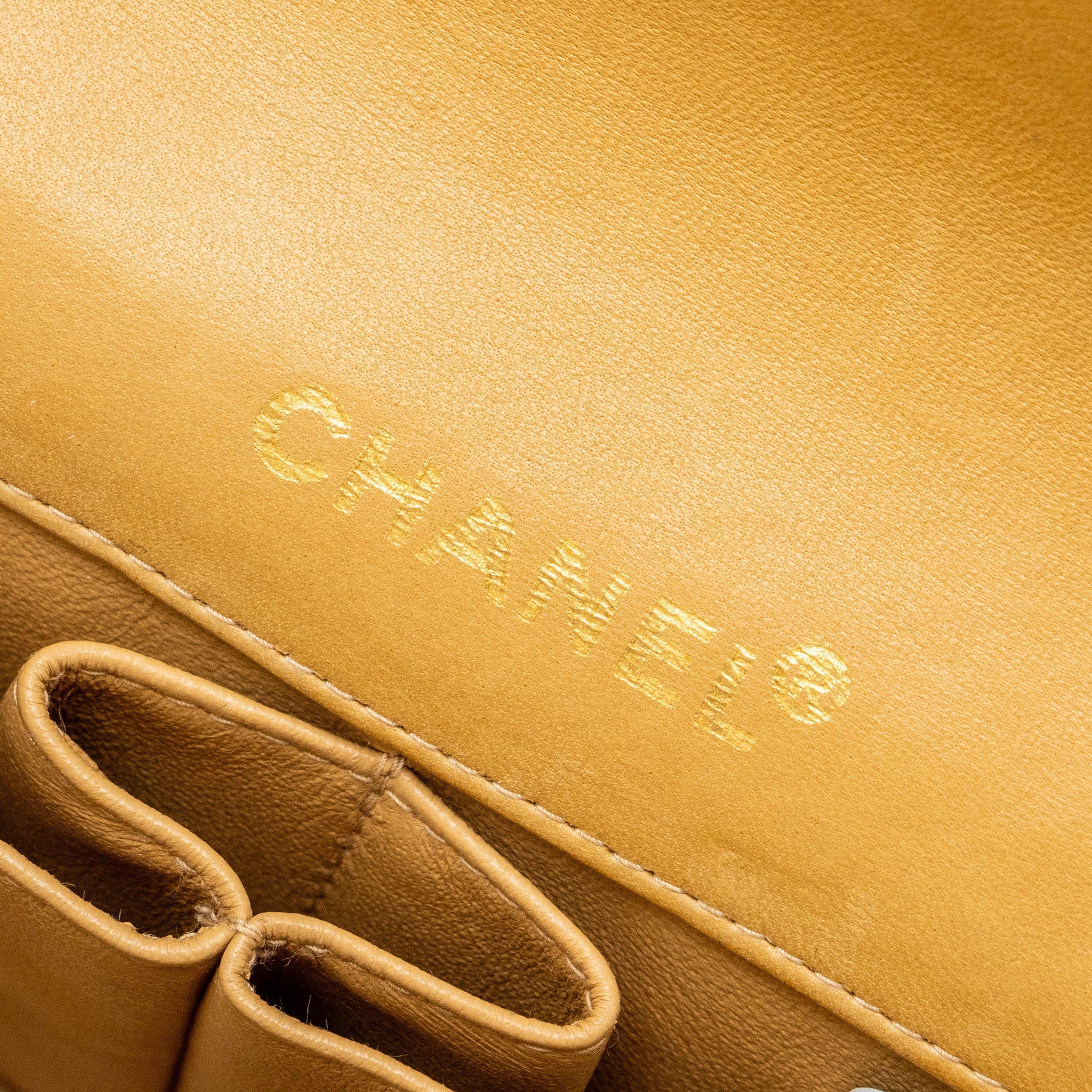 Chanel Vintage Flap Bag Dark Beige