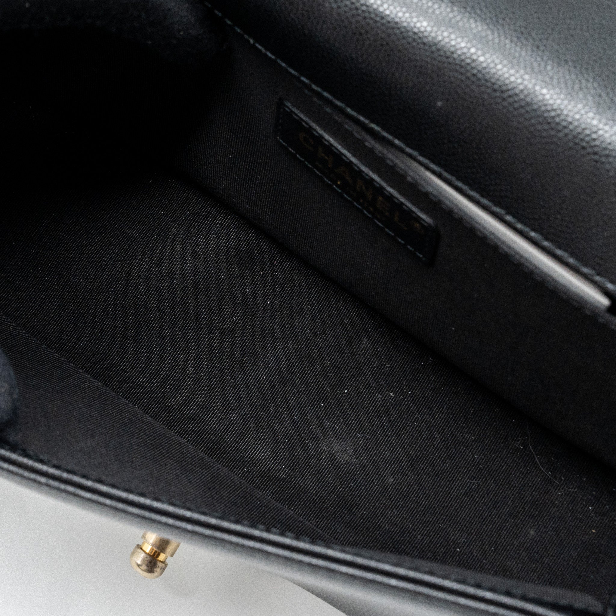 Chanel Medium Classic Boy Bag Caviar Black