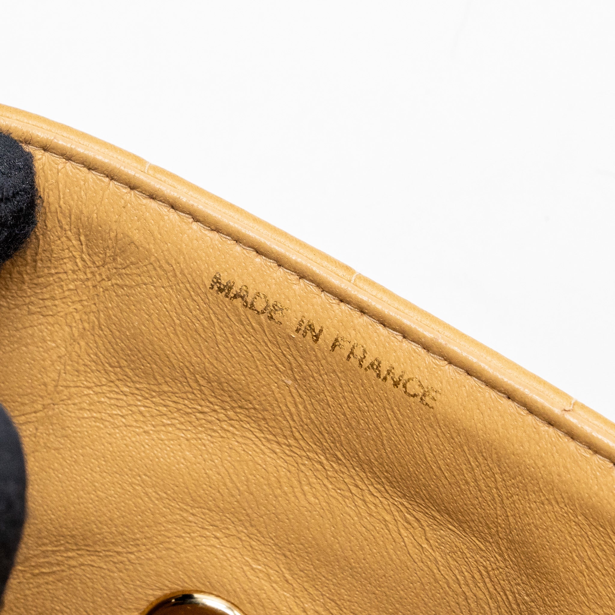 Chanel Vintage Flap Bag Dark Beige