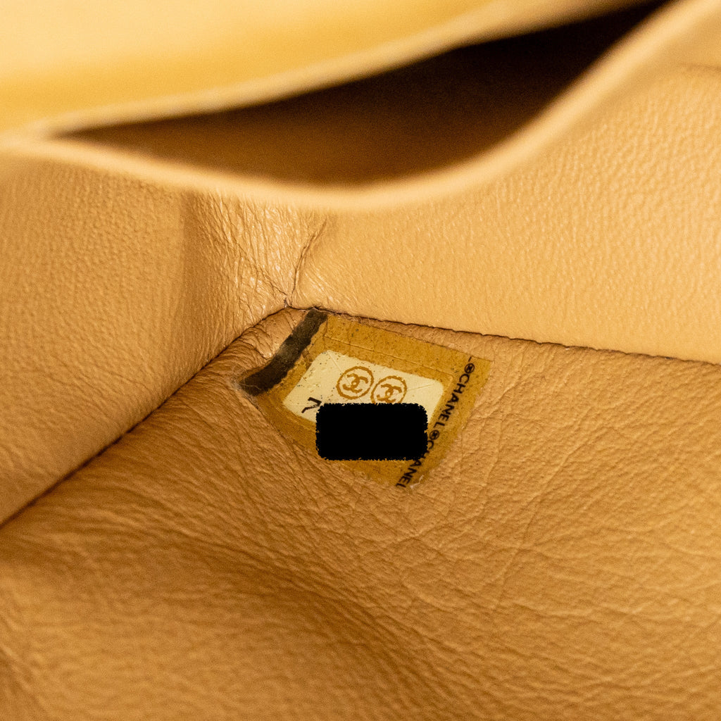 Chanel Vintage Flap Bag Dark Beige