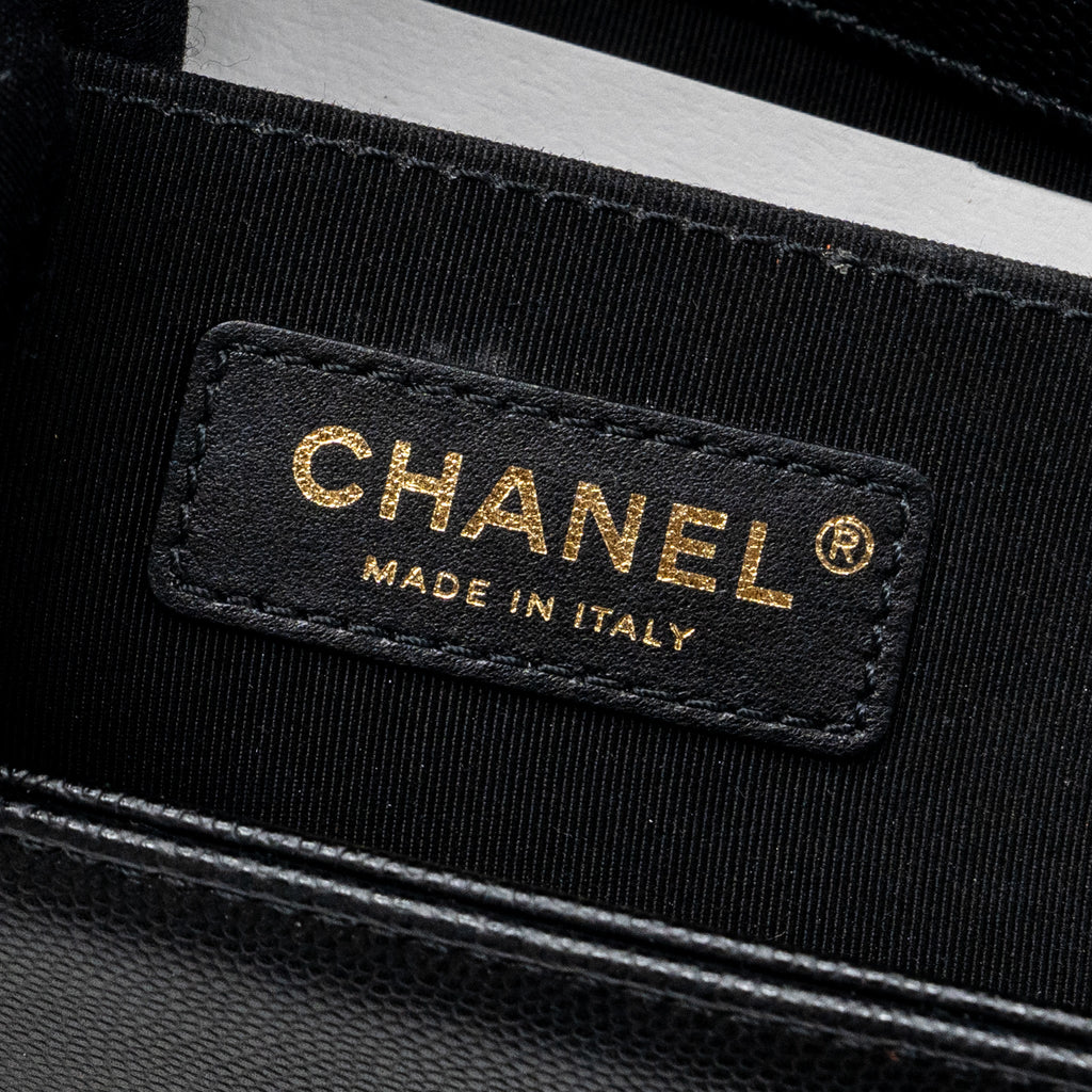 Chanel Medium Classic Boy Bag Caviar Black