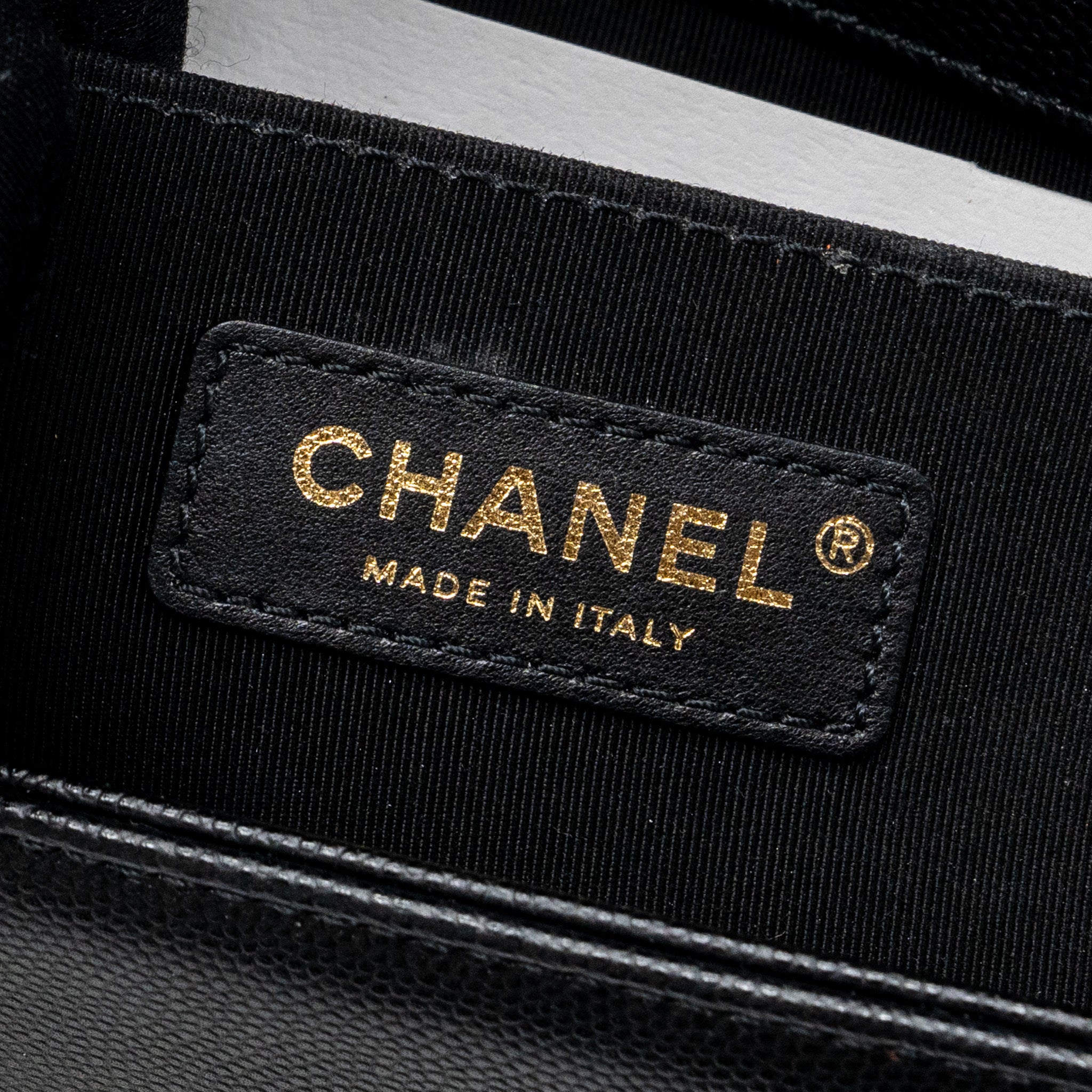Chanel Medium Classic Boy Bag Caviar Black