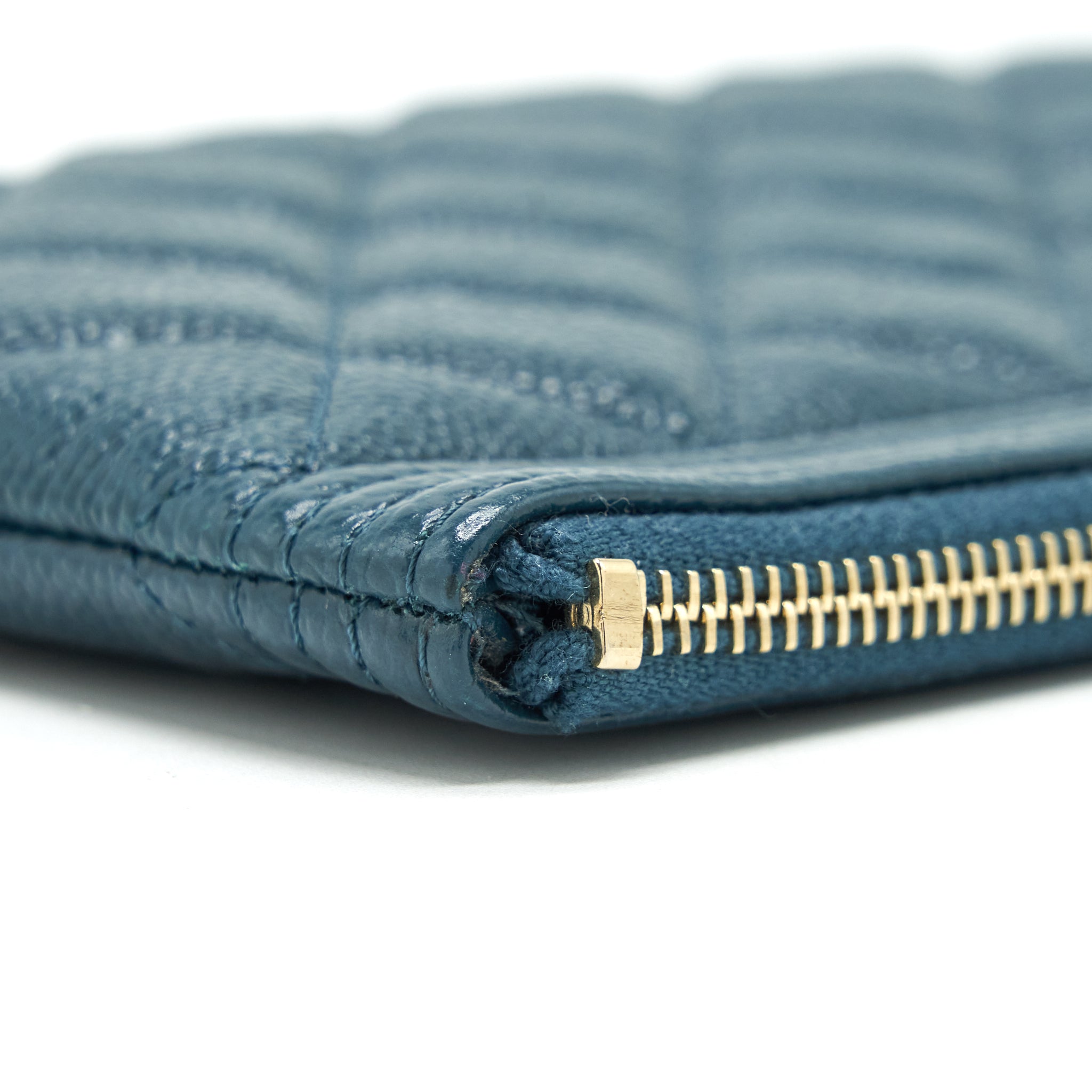 Chanel Boy Pouch Caviar Dark Green L