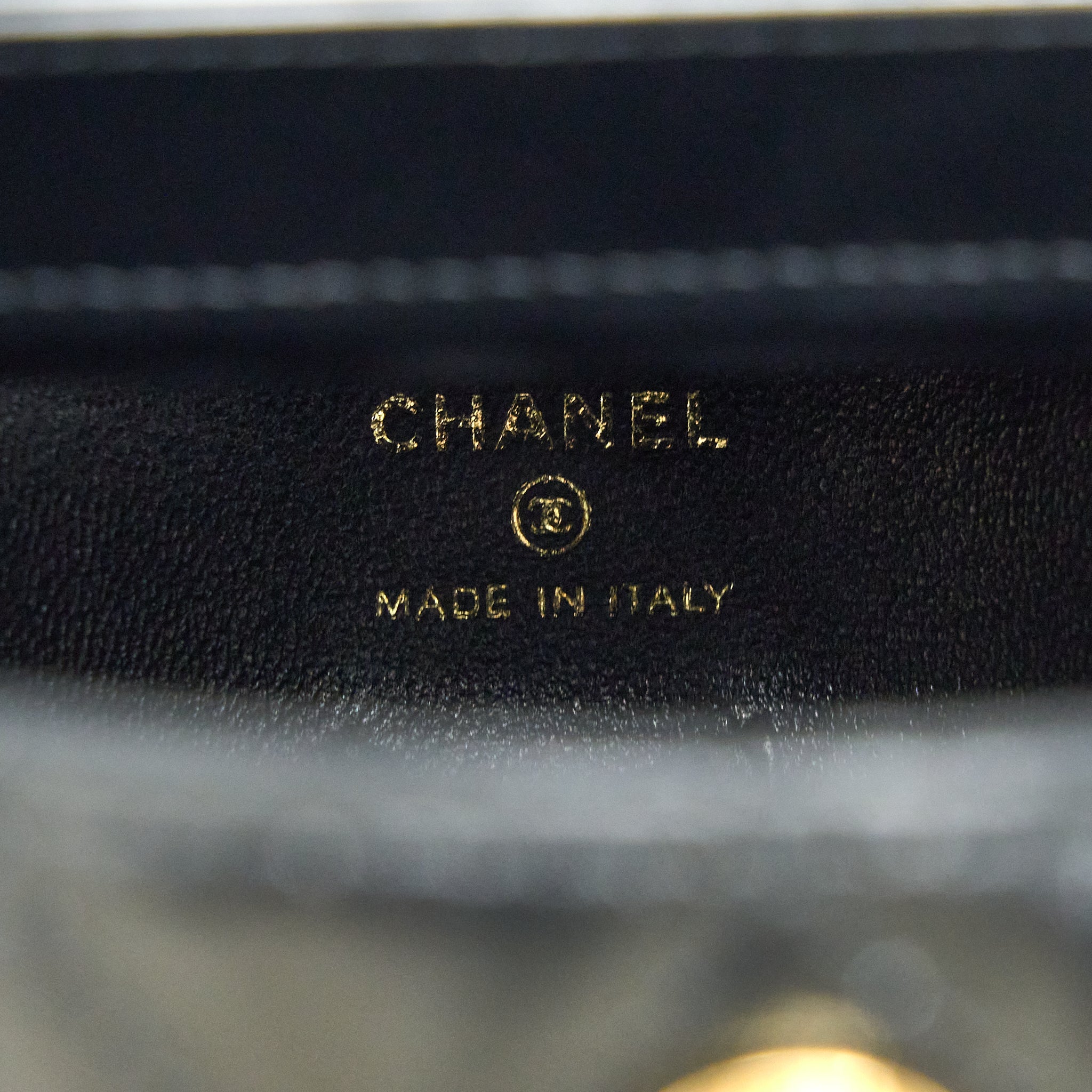 Chanel 23C Flap Bucket Bag Lambskin Black  (Microchip)