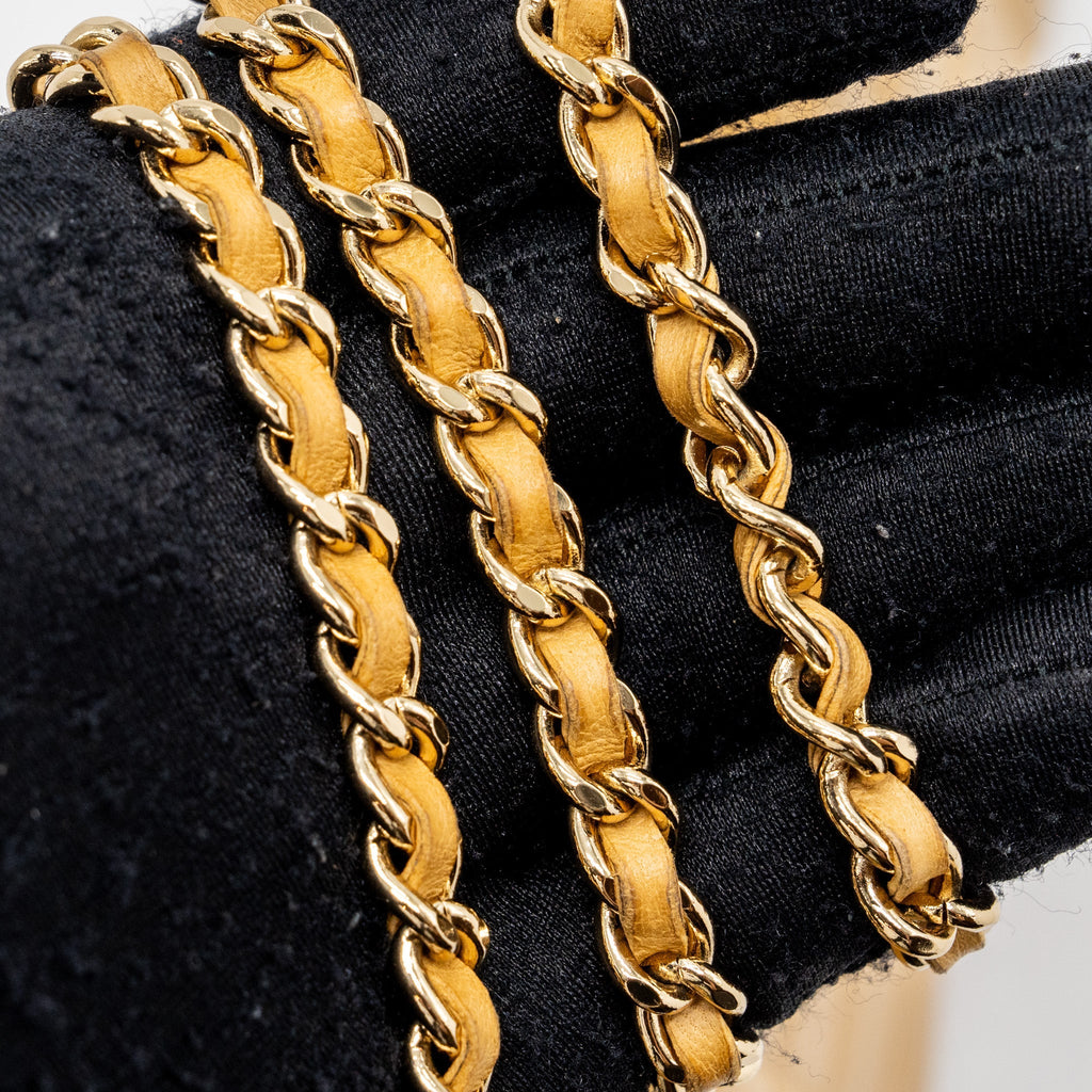 Chanel Vintage Flap Bag Dark Beige