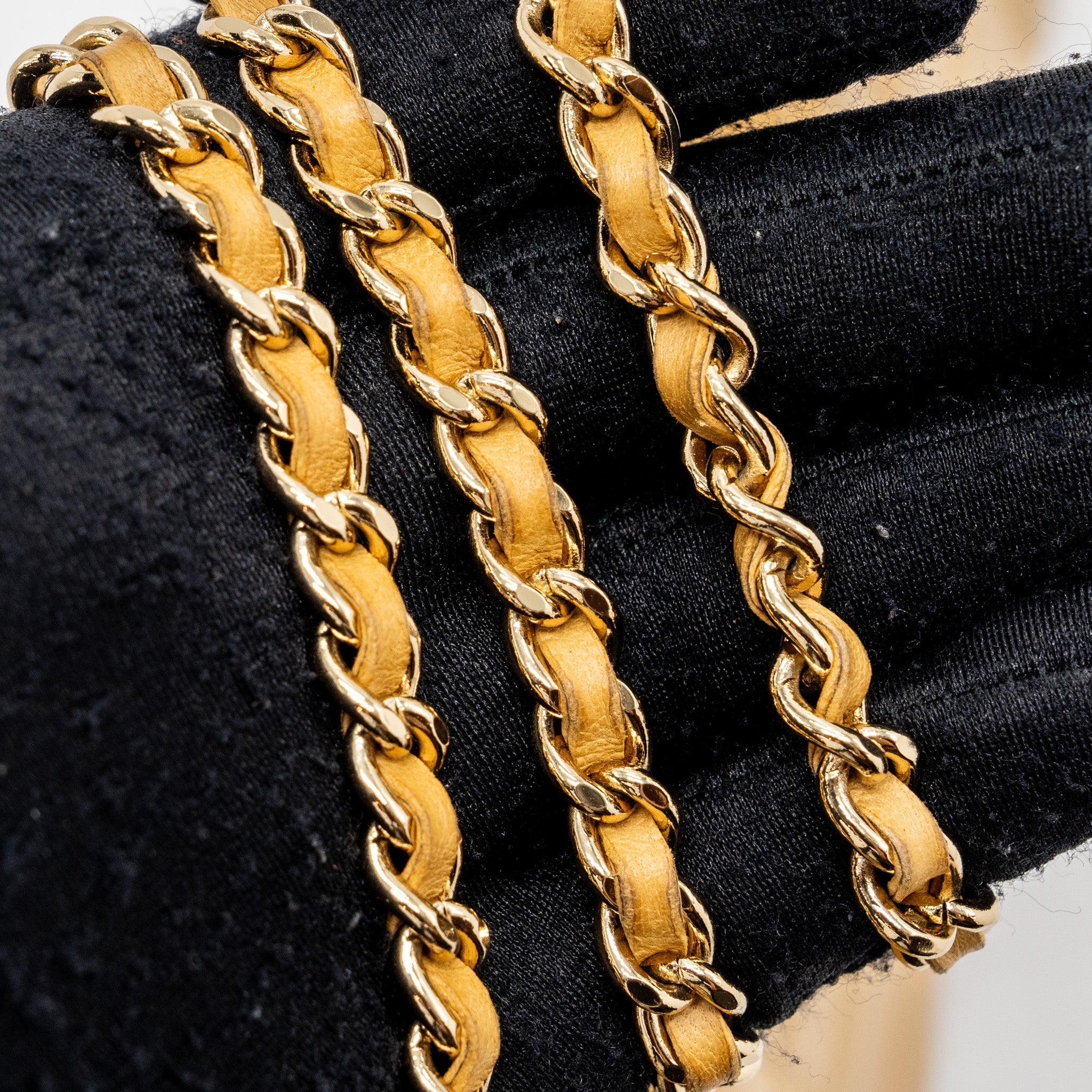 Chanel Vintage Flap Bag Dark Beige