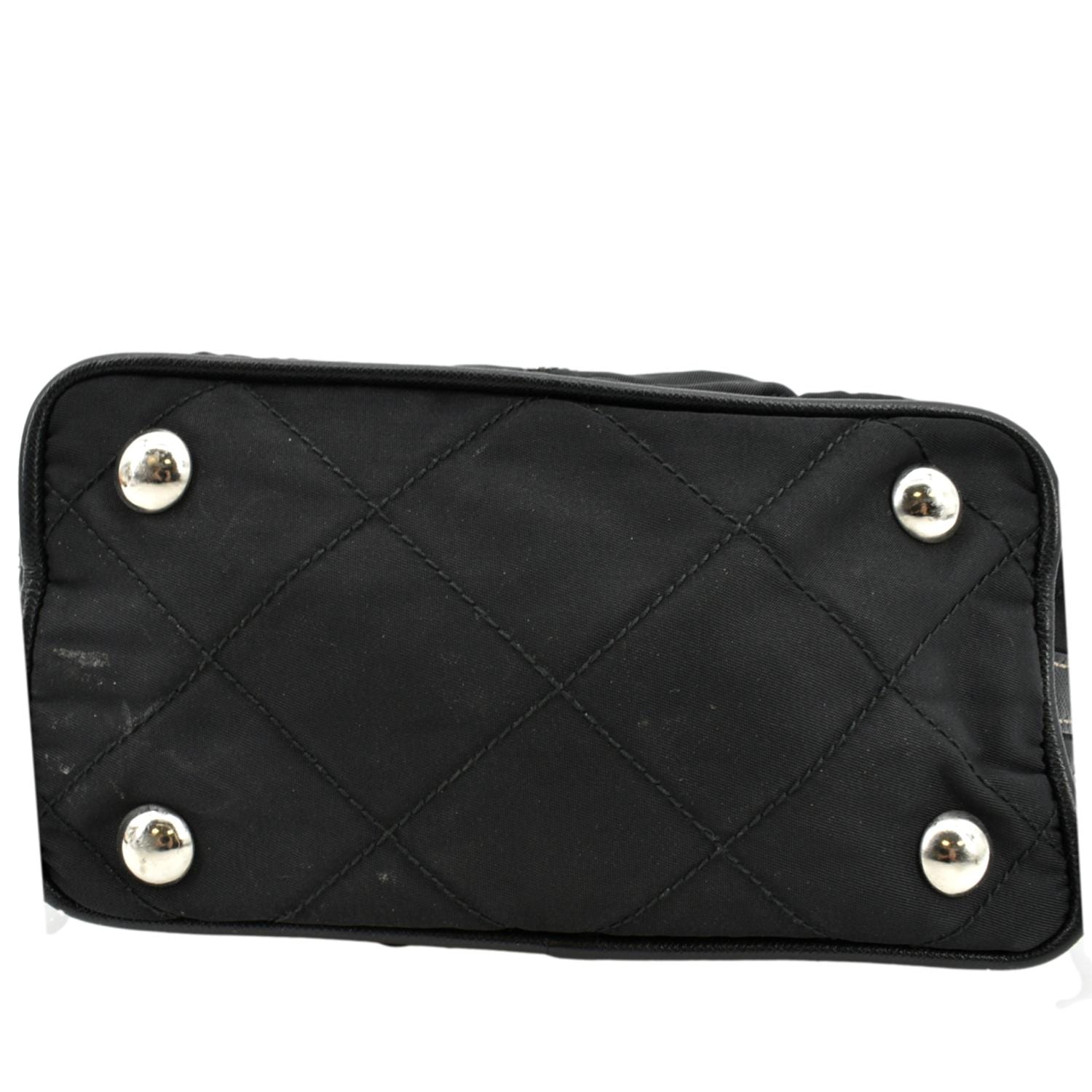 PRADA Tessuto Mini Re-Edition Nylon Shoulder Bag Black