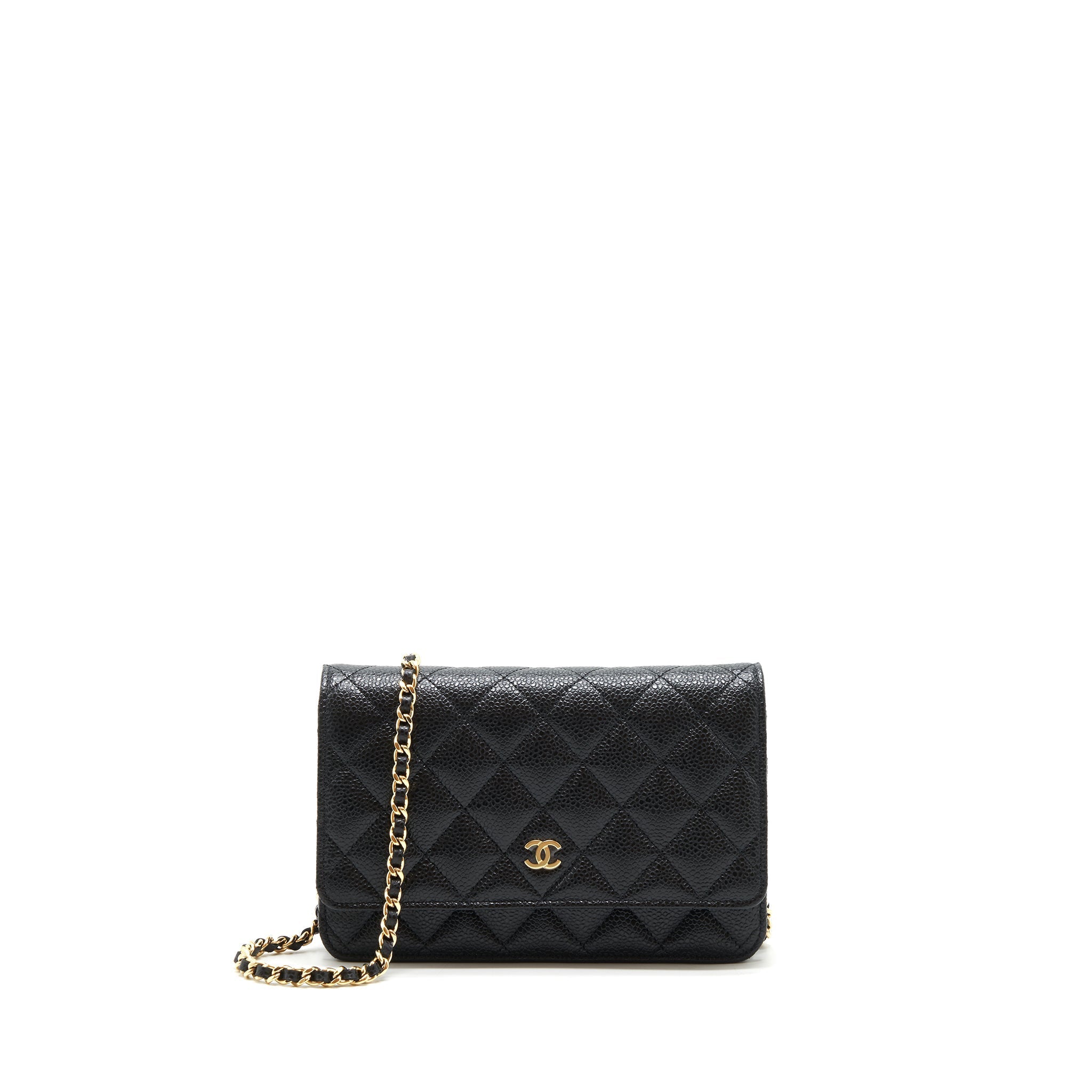 Chanel Classic Wallet on Chain Caviar black