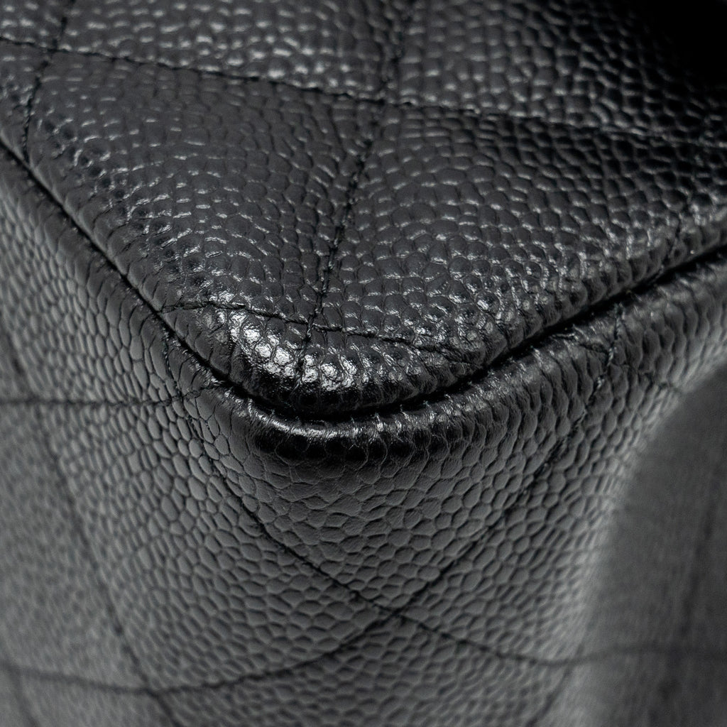 Chanel Jumbo Classic Double Flap Bag Caviar Black