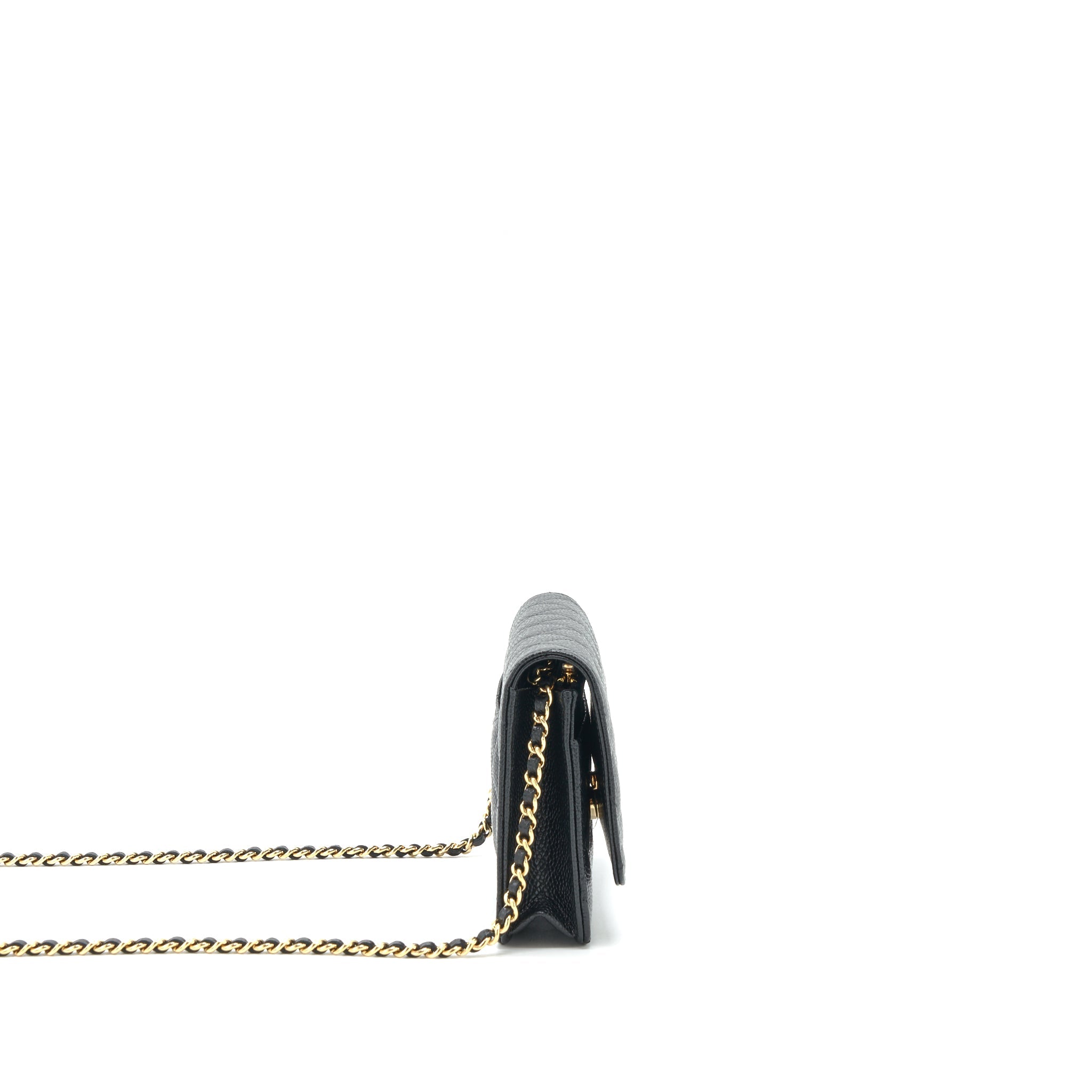 Chanel Classic Wallet on Chain Caviar black