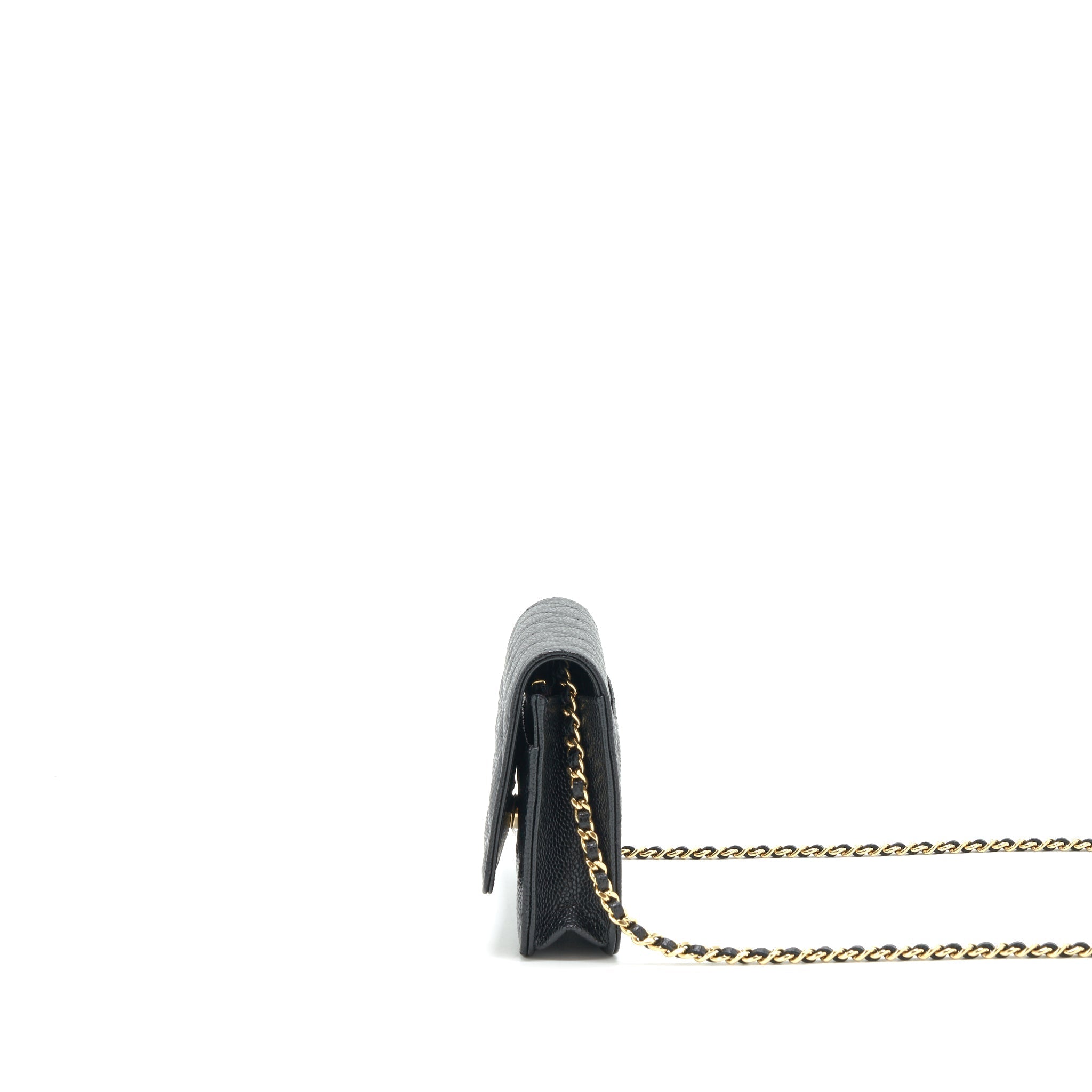 Chanel Classic Wallet on Chain Caviar black