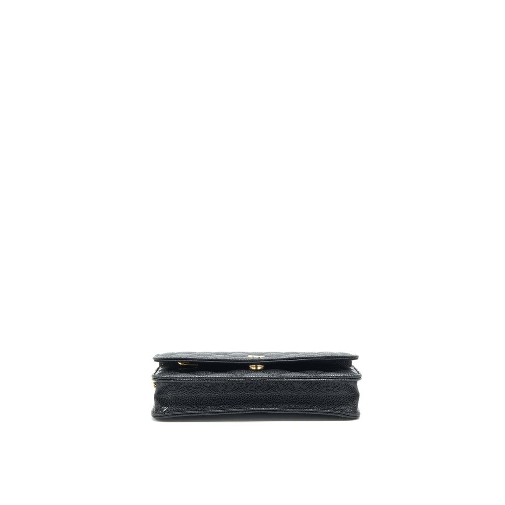Chanel Classic Wallet on Chain Caviar black