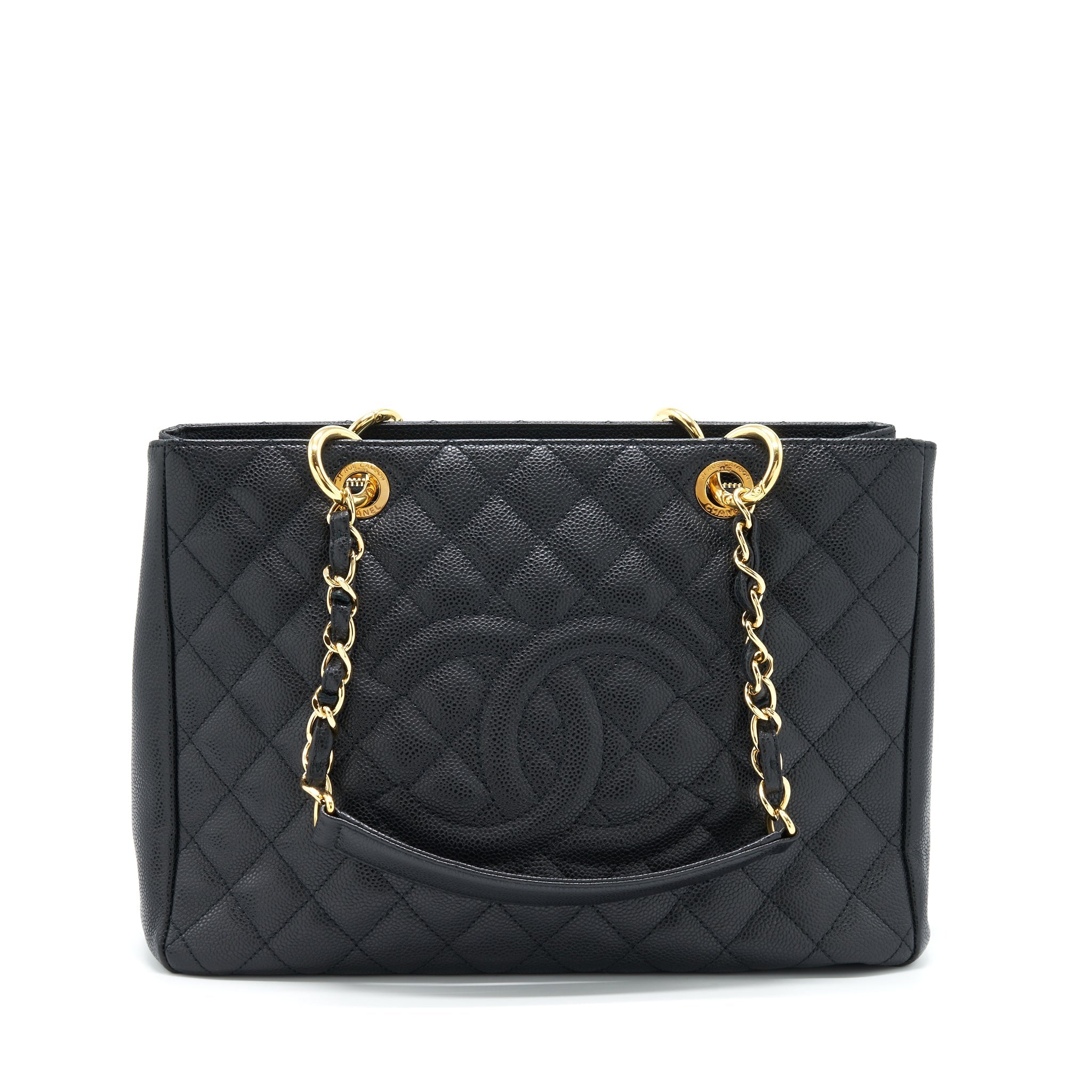 Chanel Grand Shopping Tote Bag Caviar Black
