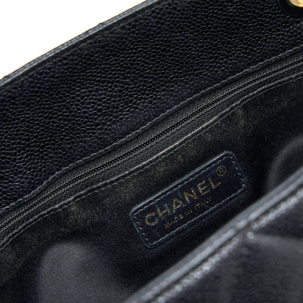 Chanel Grand Shopping Tote Bag Caviar Black