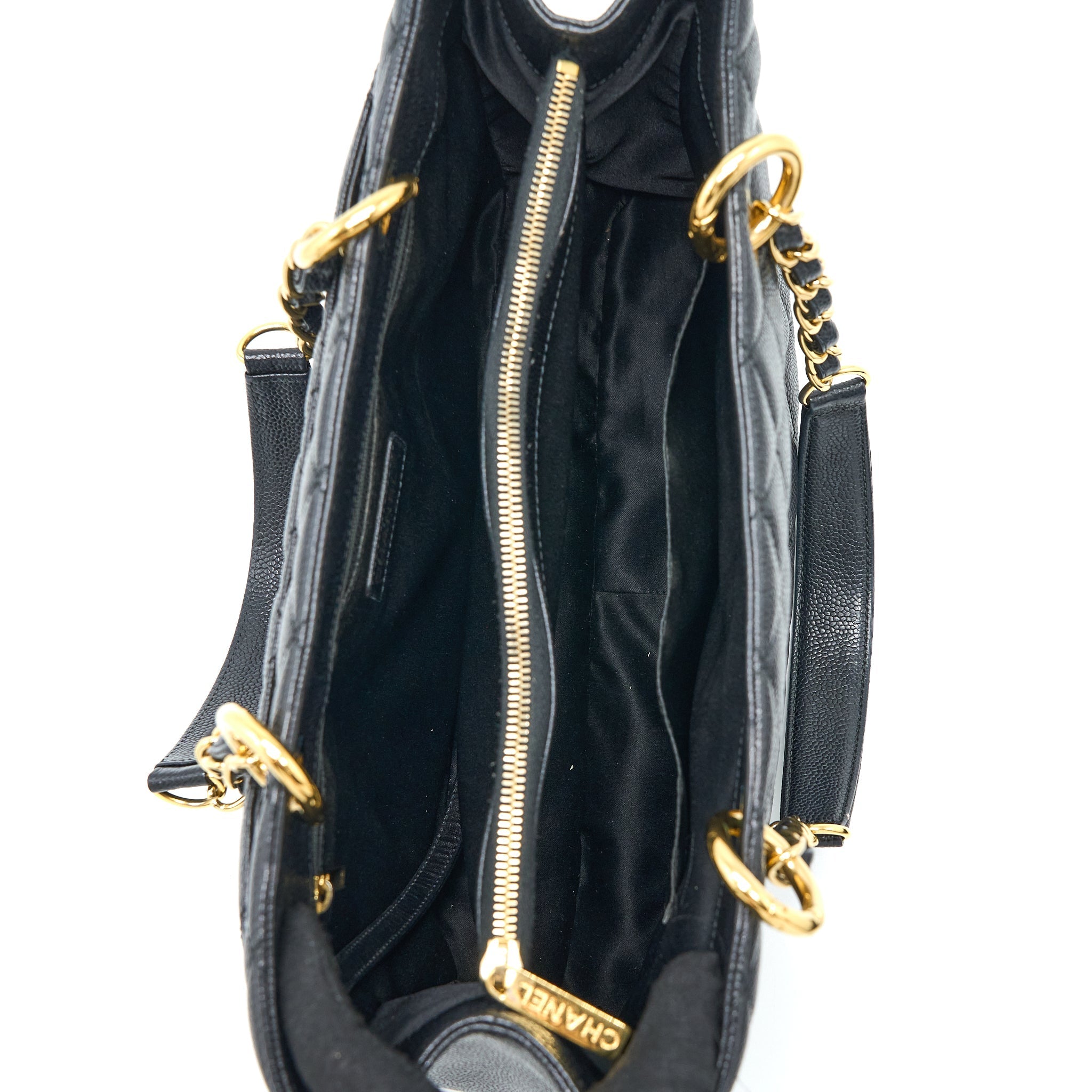 Chanel Grand Shopping Tote Bag Caviar Black