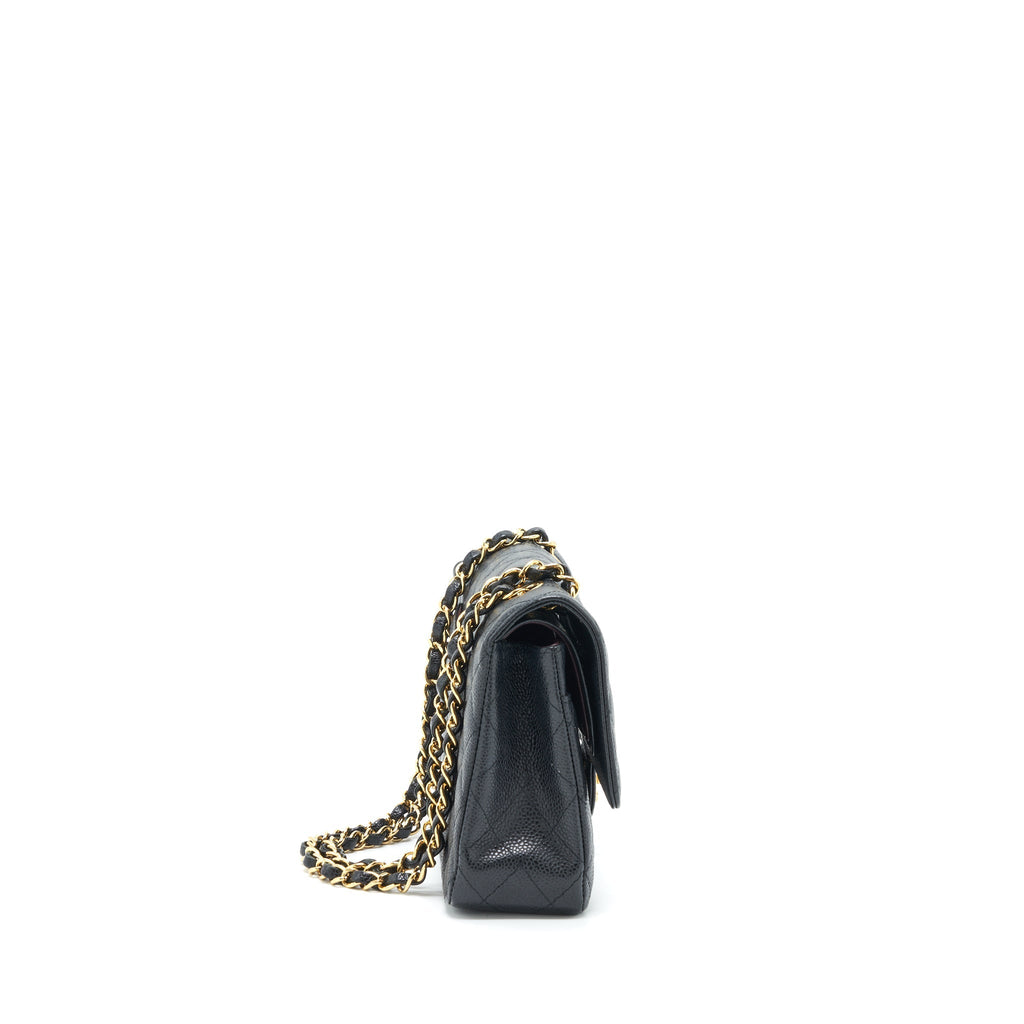 Chanel Medium Classic Double Flap Bag Caviar Black