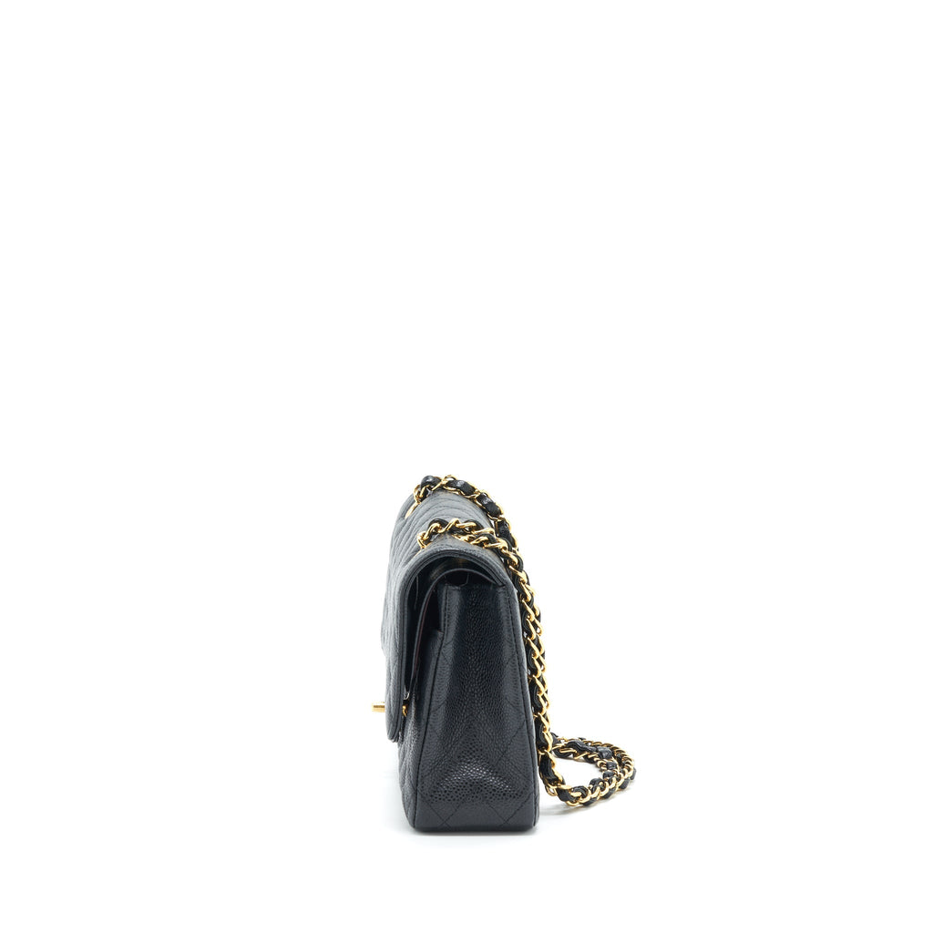 Chanel Medium Classic Double Flap Bag Caviar Black
