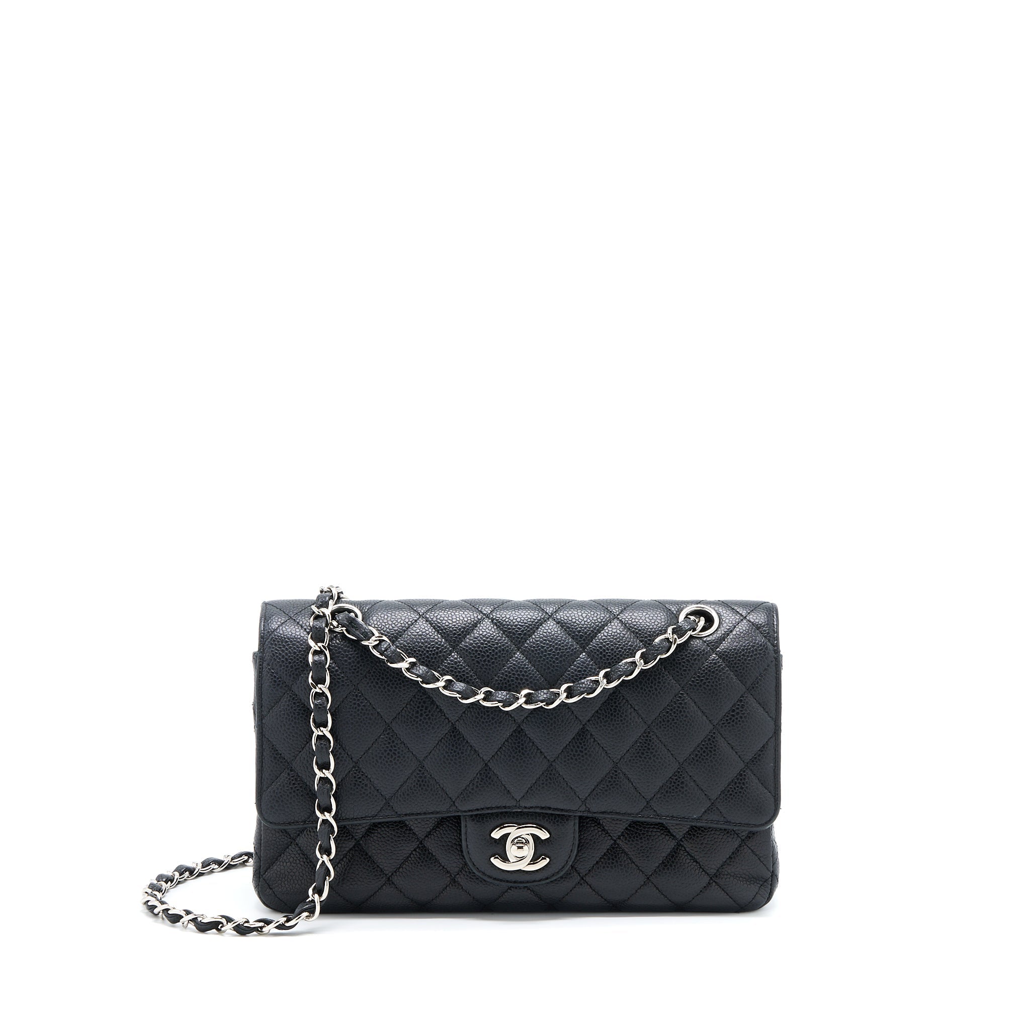 Chanel Medium Classic Double Flap Bag Caviar Black