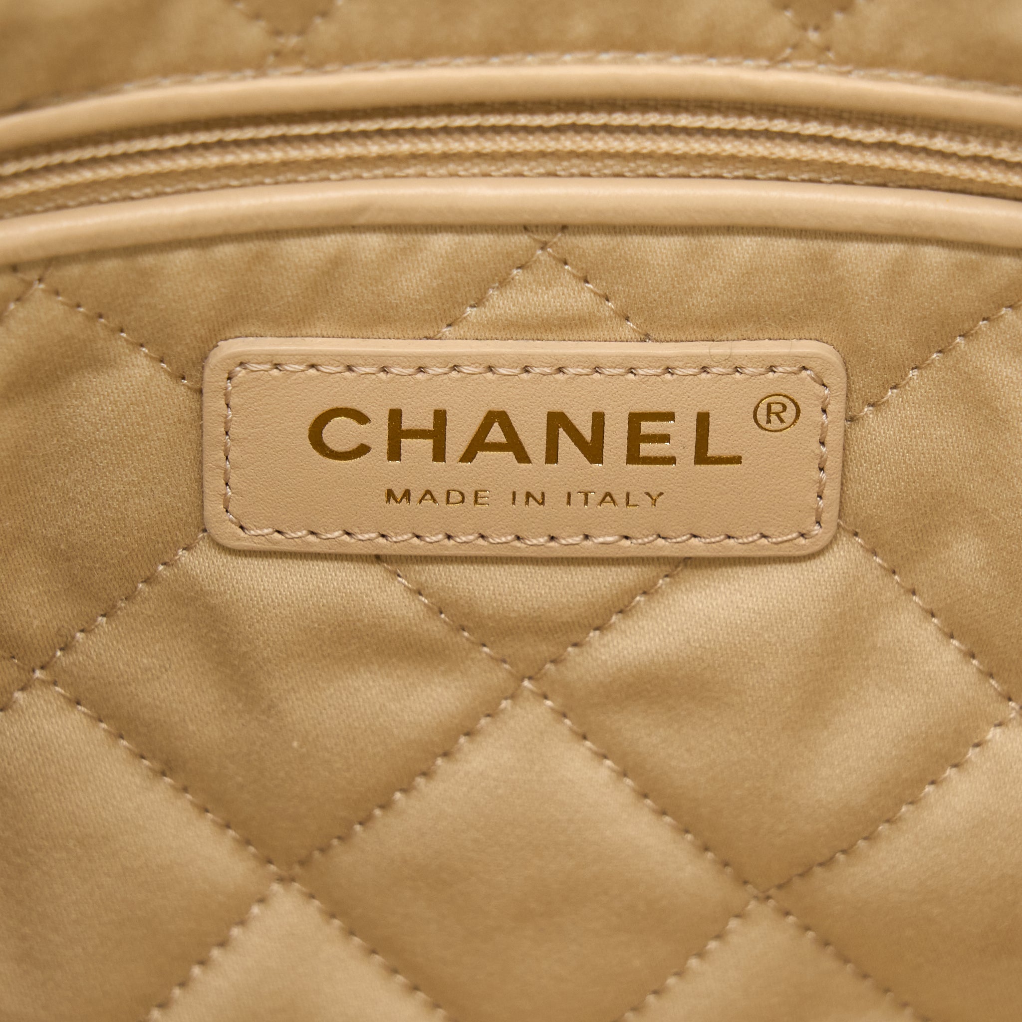 Chanel Small 22 Bag Shiny Calfskin White