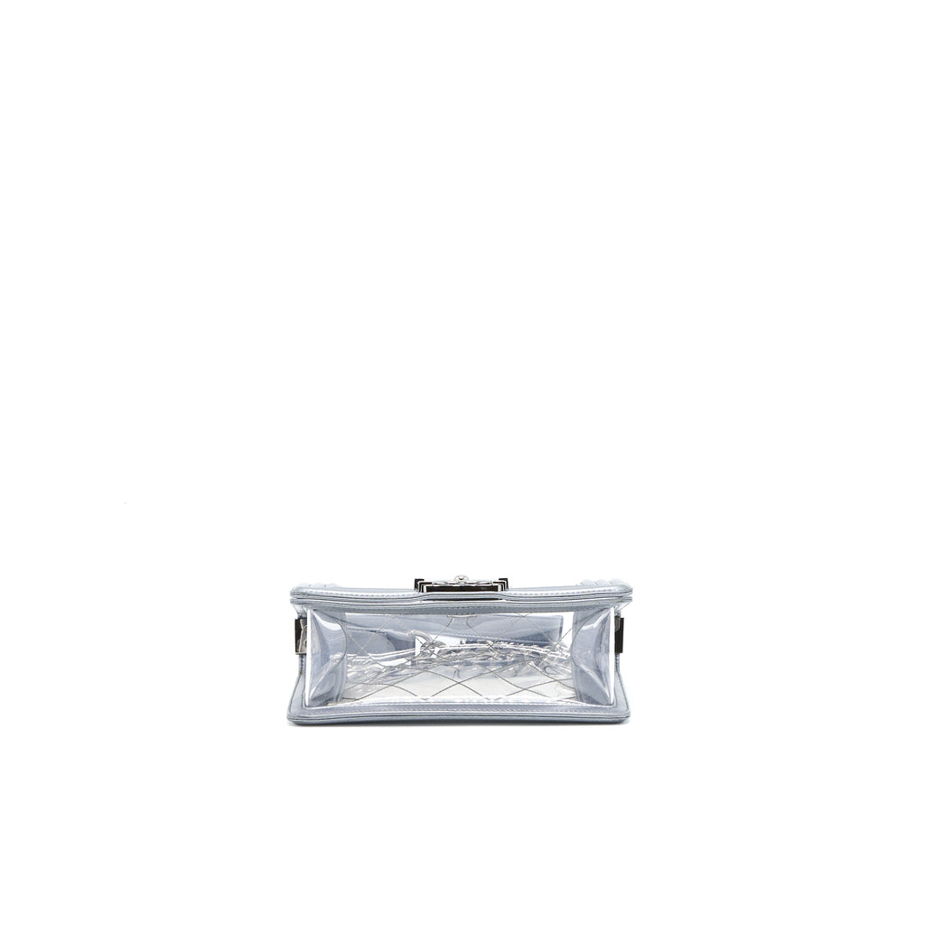 Chanel Small Boy PVC/Lambskin Silver