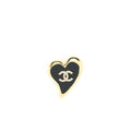 Chanel Heart Brooch Black