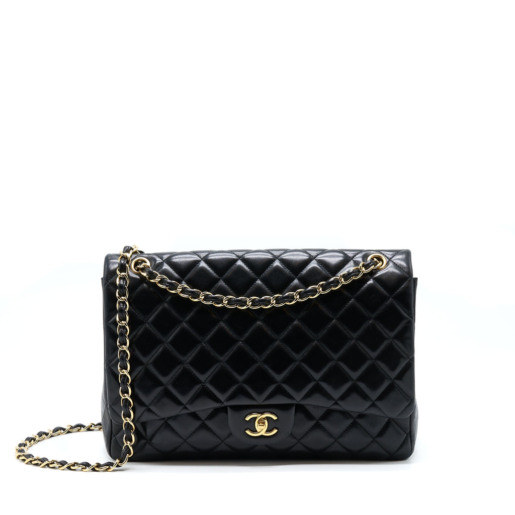 Chanel Maxi Classic Flap Bag Lambskin Black