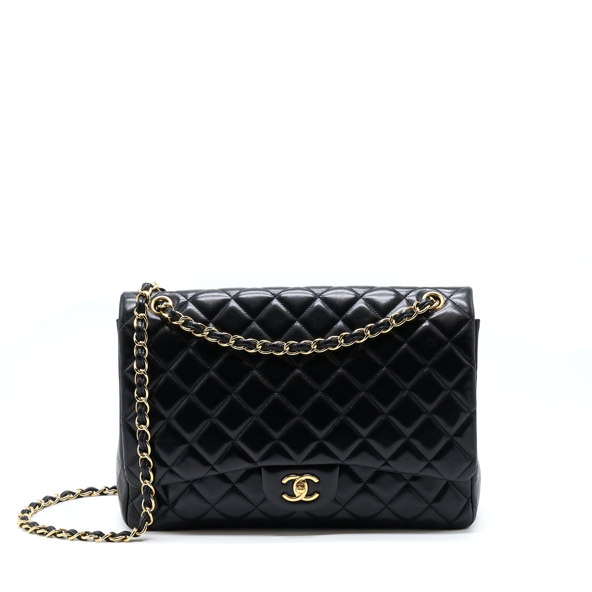 Chanel Maxi Classic Flap Bag Lambskin Black