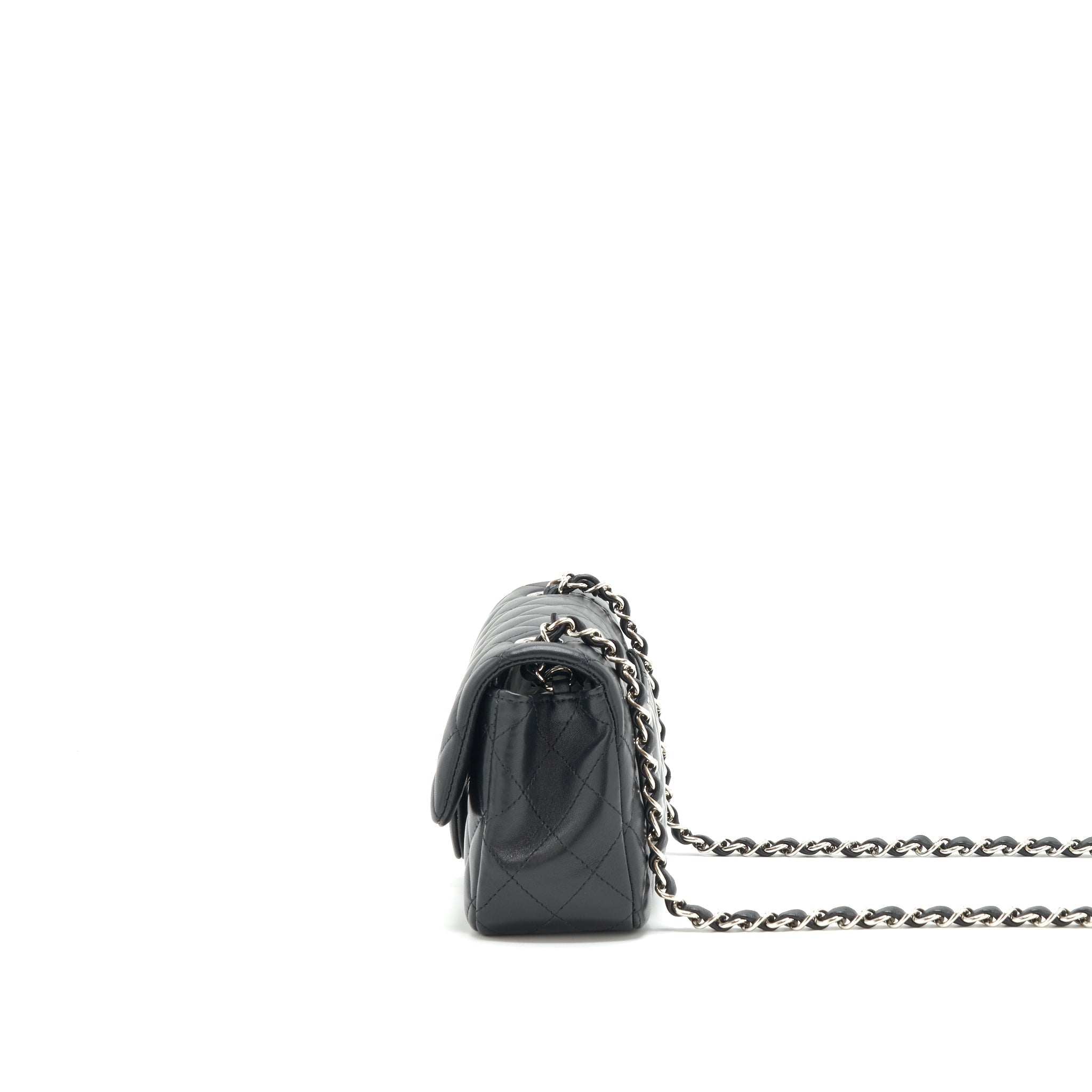 Chanel mini Rectangular Flap bag Lambskin black