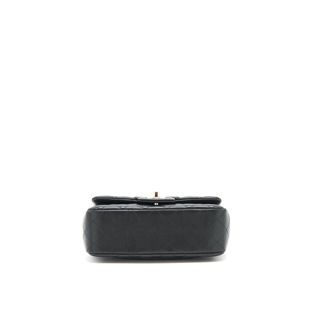 Chanel mini Rectangular Flap bag Lambskin black